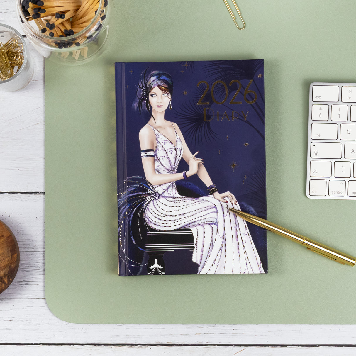 Art Deco 2026 A5 Diary – Weekly View – Claire Coxon Design