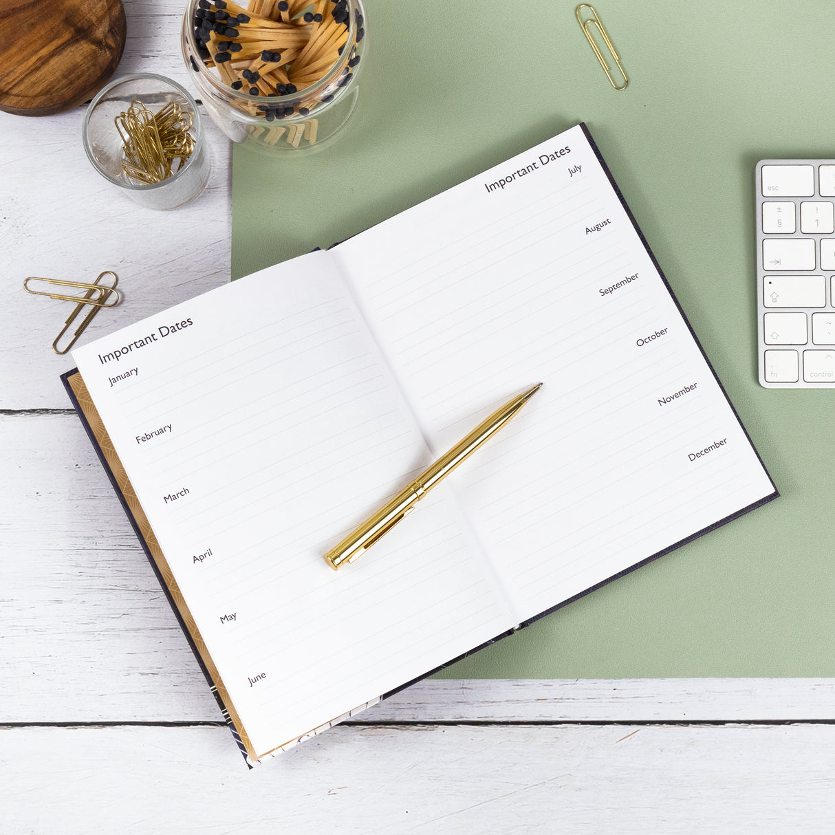 Art Deco 2026 A5 Diary – Weekly View – Claire Coxon Design