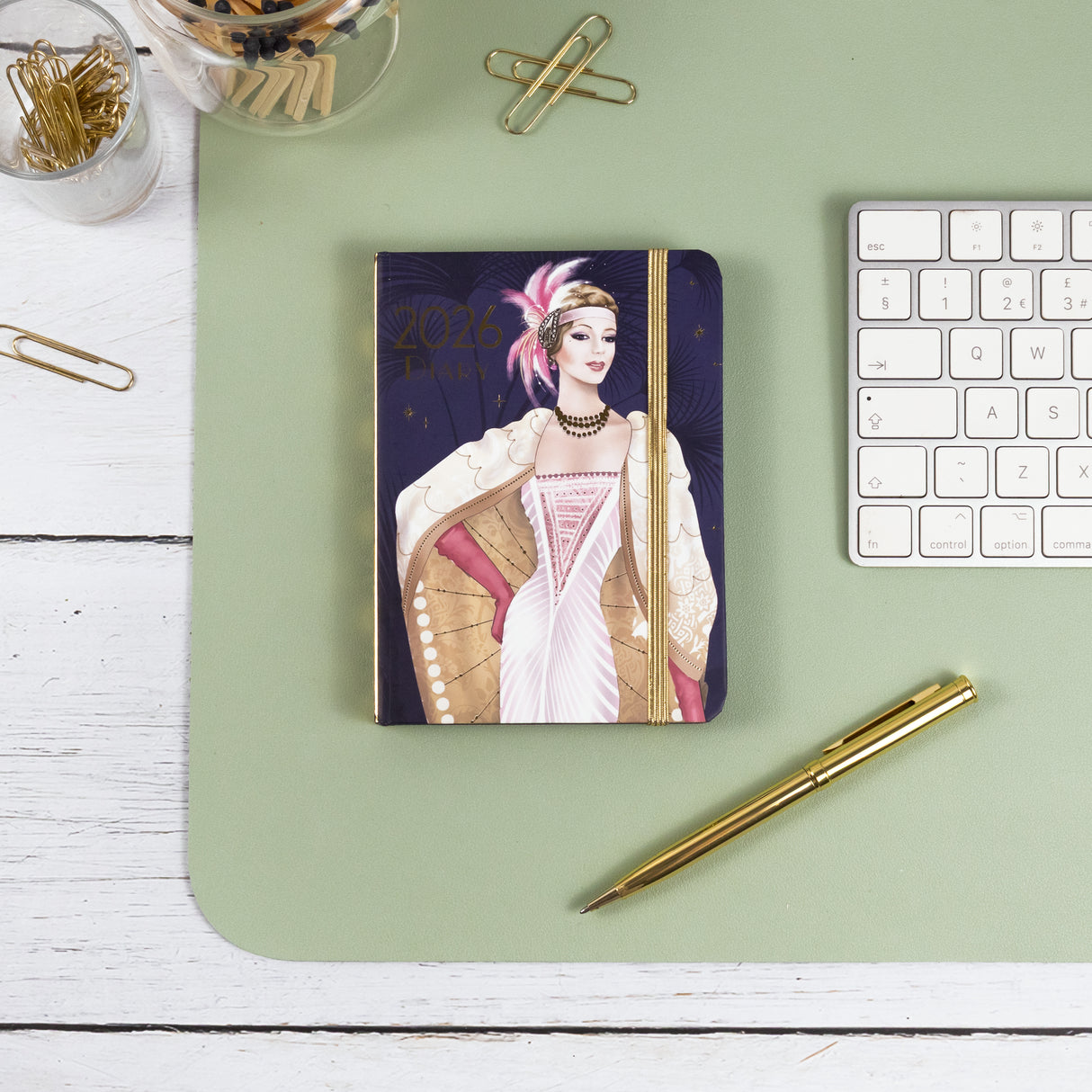 Art Deco 2026 A6 Diary – Weekly View – Claire Coxon Design