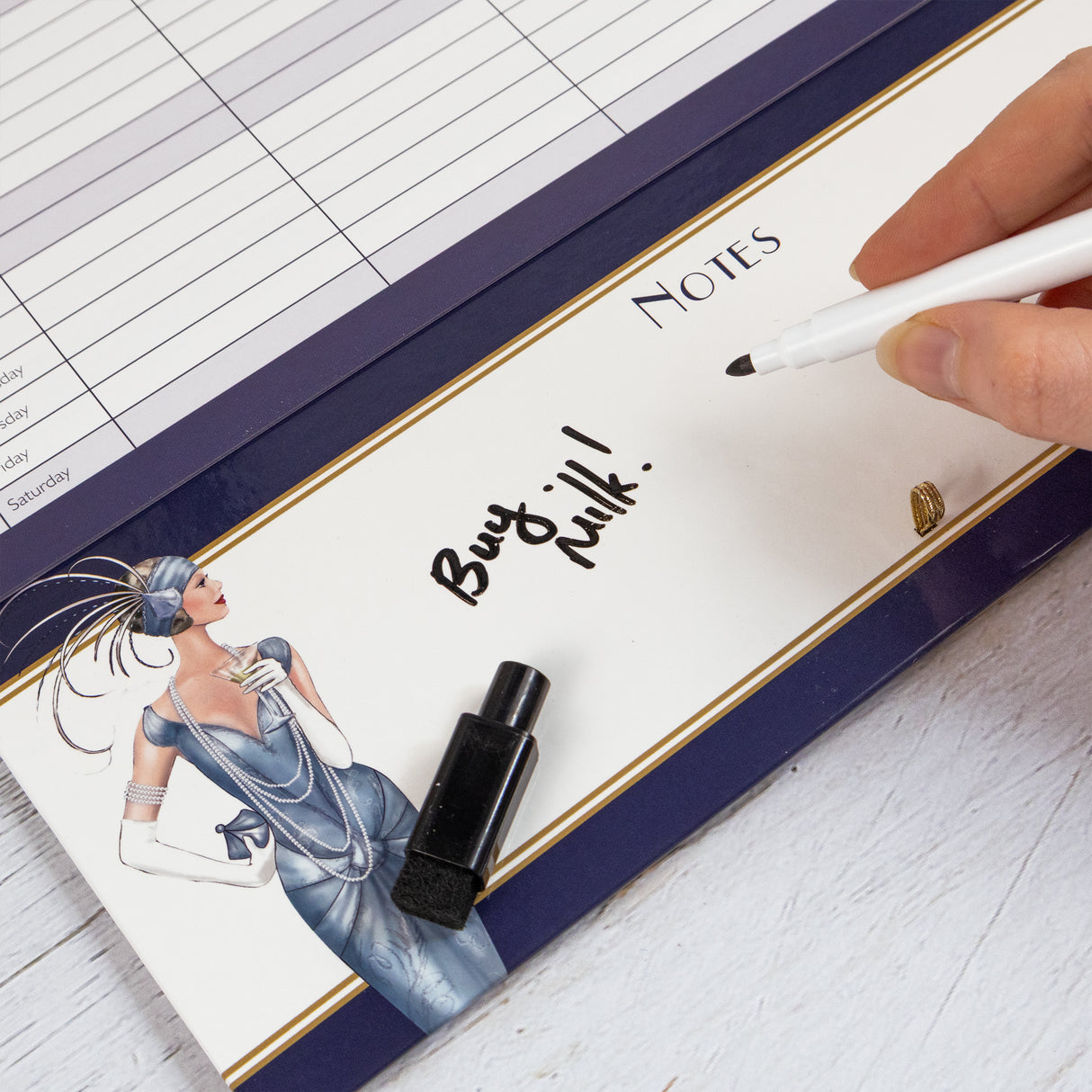 Claire Coxon Art Deco 2026 Family Organiser Wall Calendar