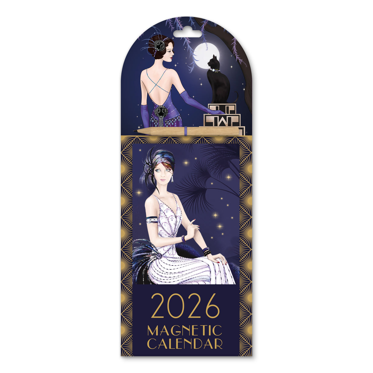 Claire Coxon Art Deco 2026 Magnetic Weekly Calendar