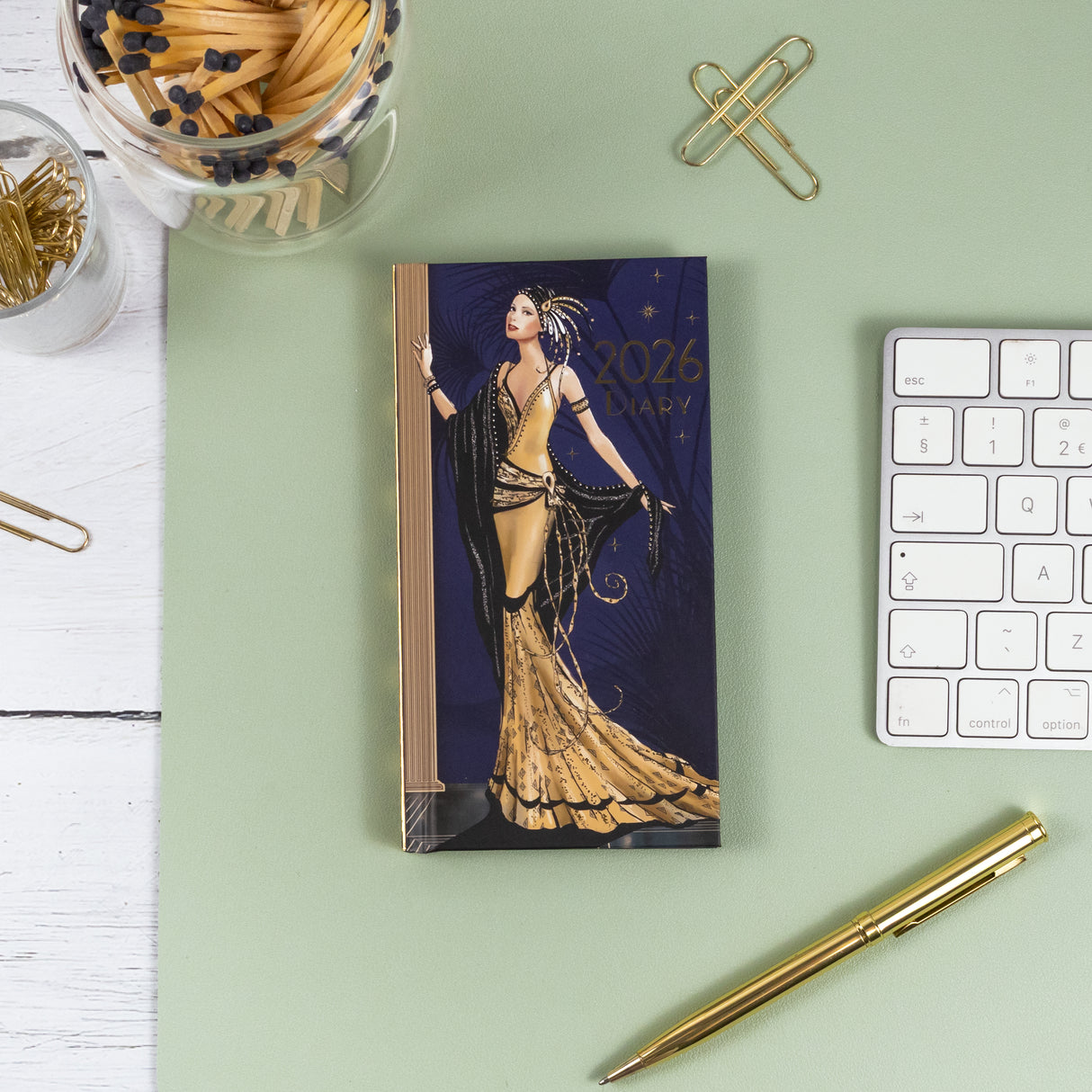 Claire Coxon Art Deco 2026 Slim Weekly Diary