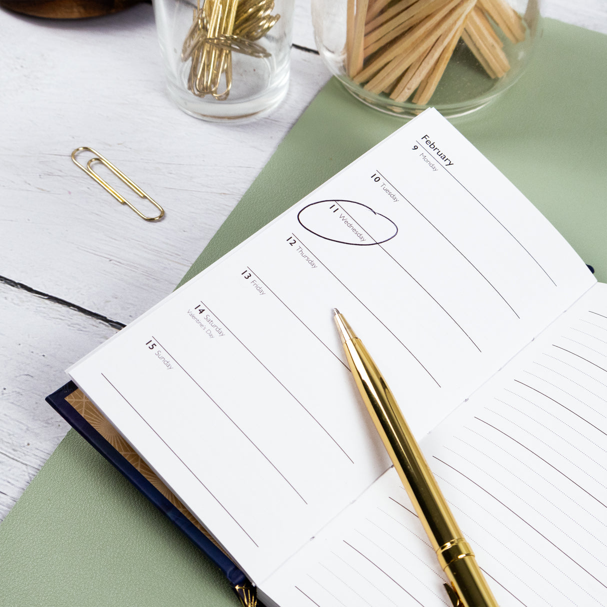 Claire Coxon Art Deco 2026 Slim Weekly Diary