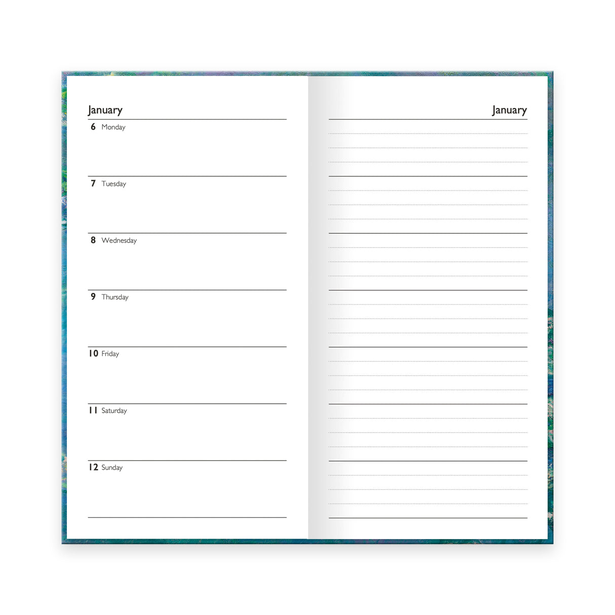 Fine Art 2026 Slim Weekly Diary