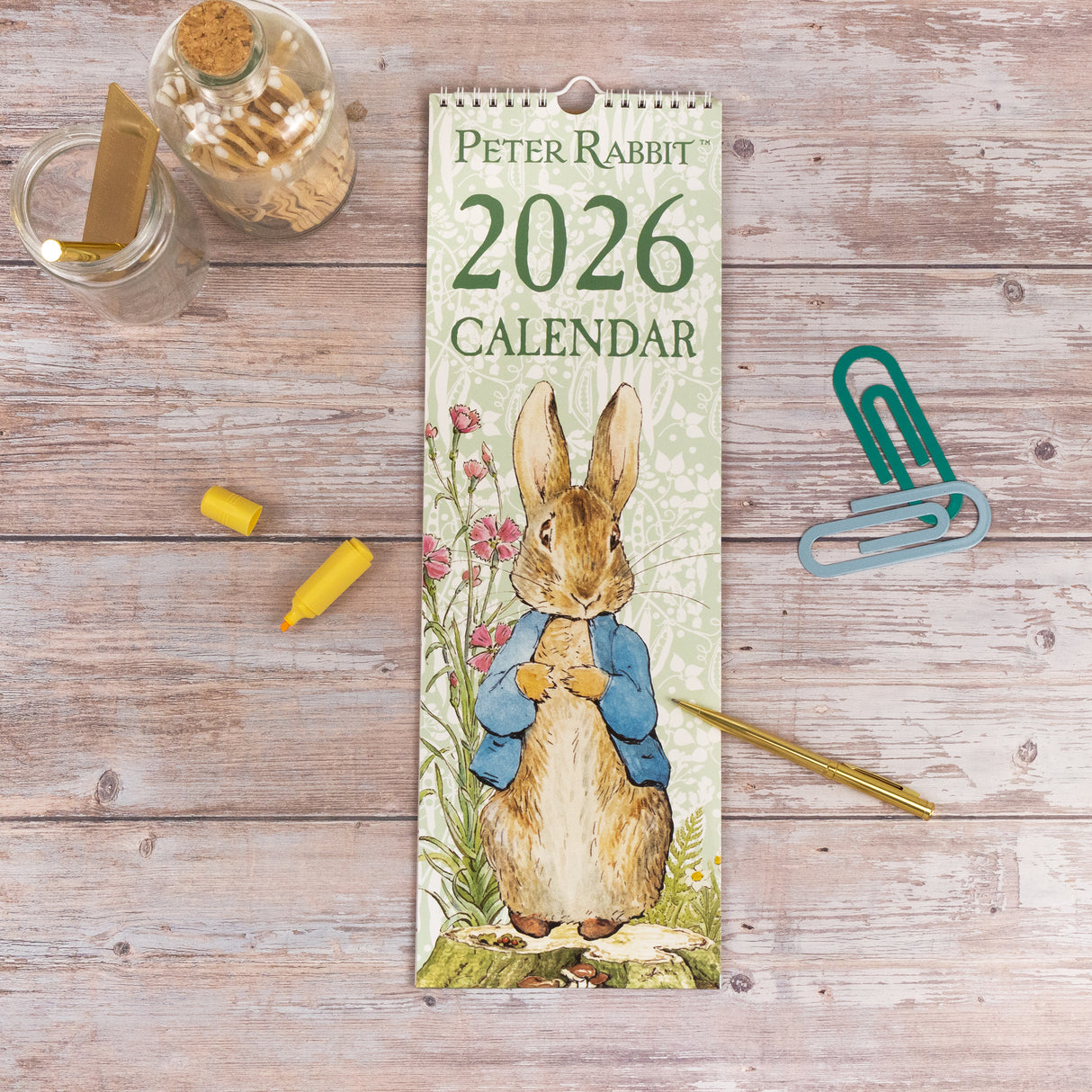 Peter Rabbit 2026 Slim Wall Calendar