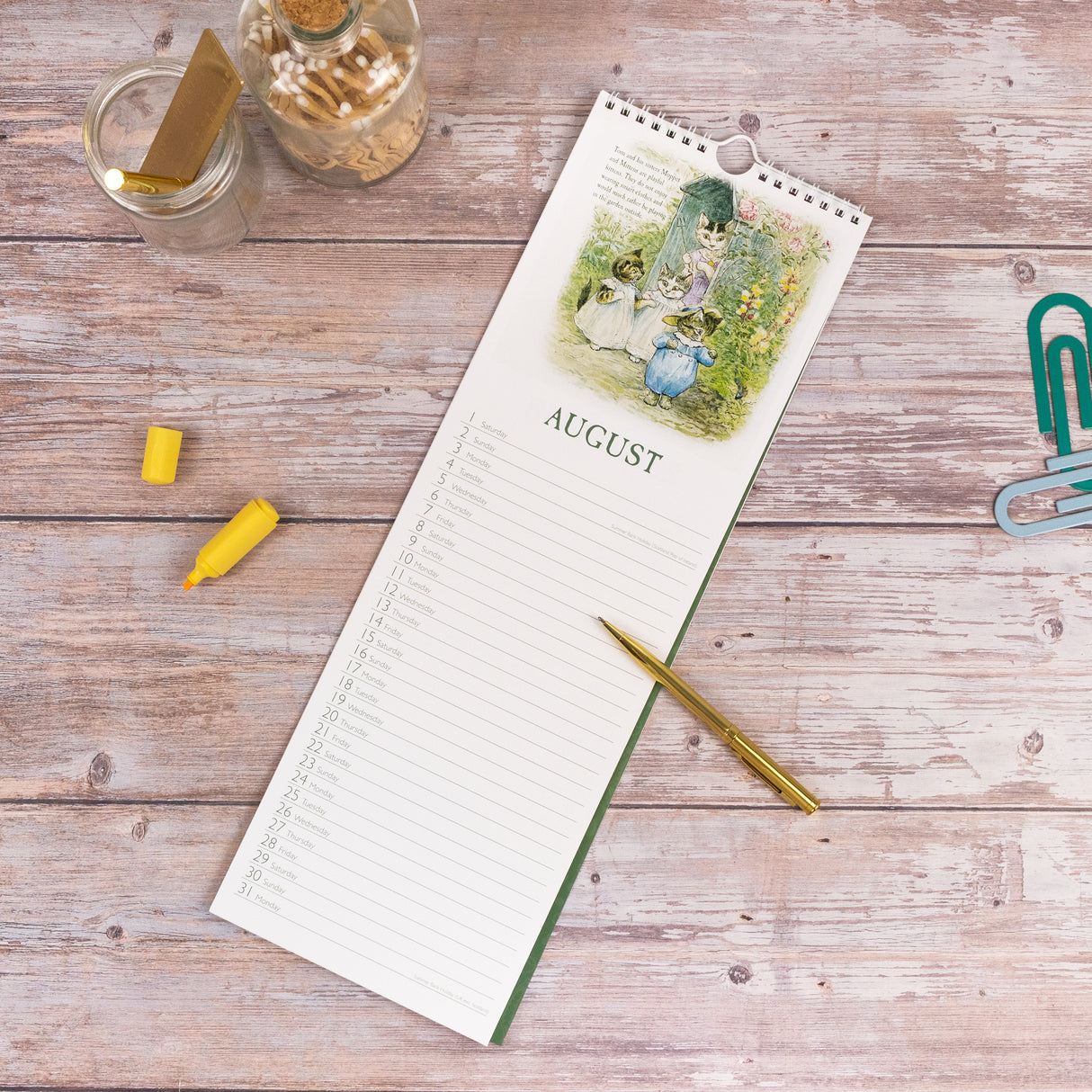 Peter Rabbit 2026 Slim Wall Calendar