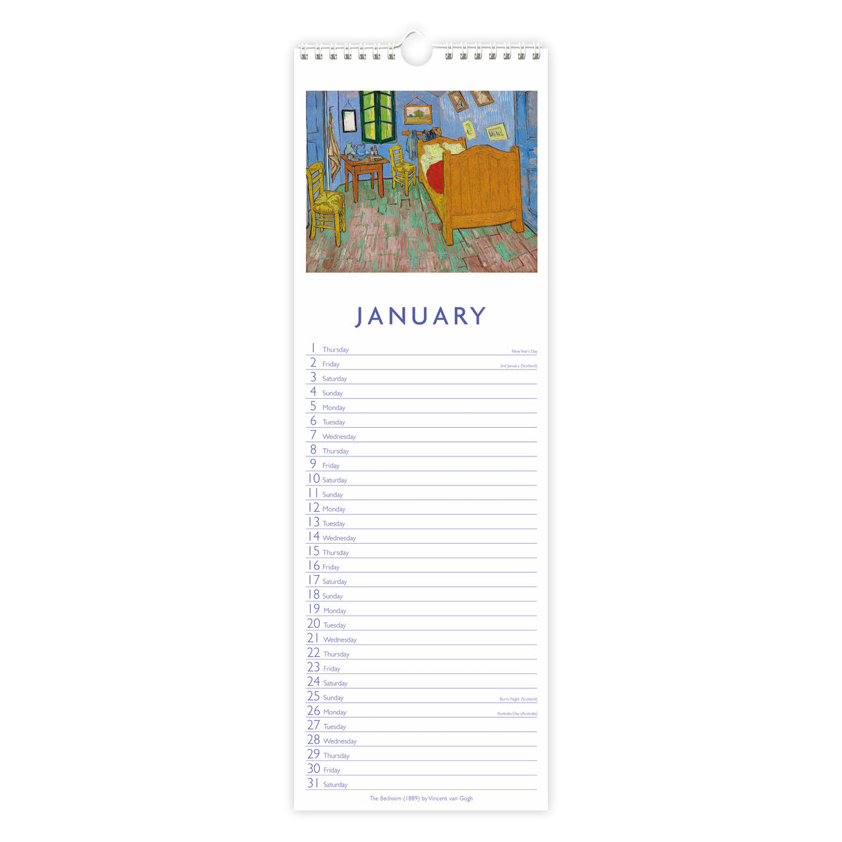 Fine Art 2026 Slim Wall Calendar