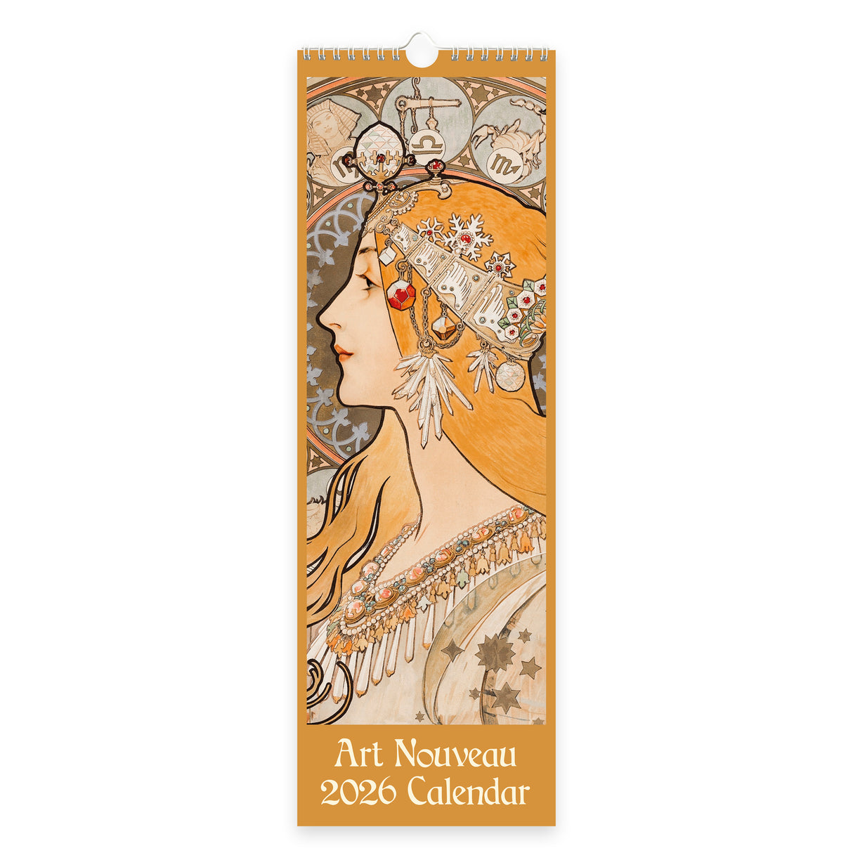 Art Nouveau Slim 2026 Wall Calendar