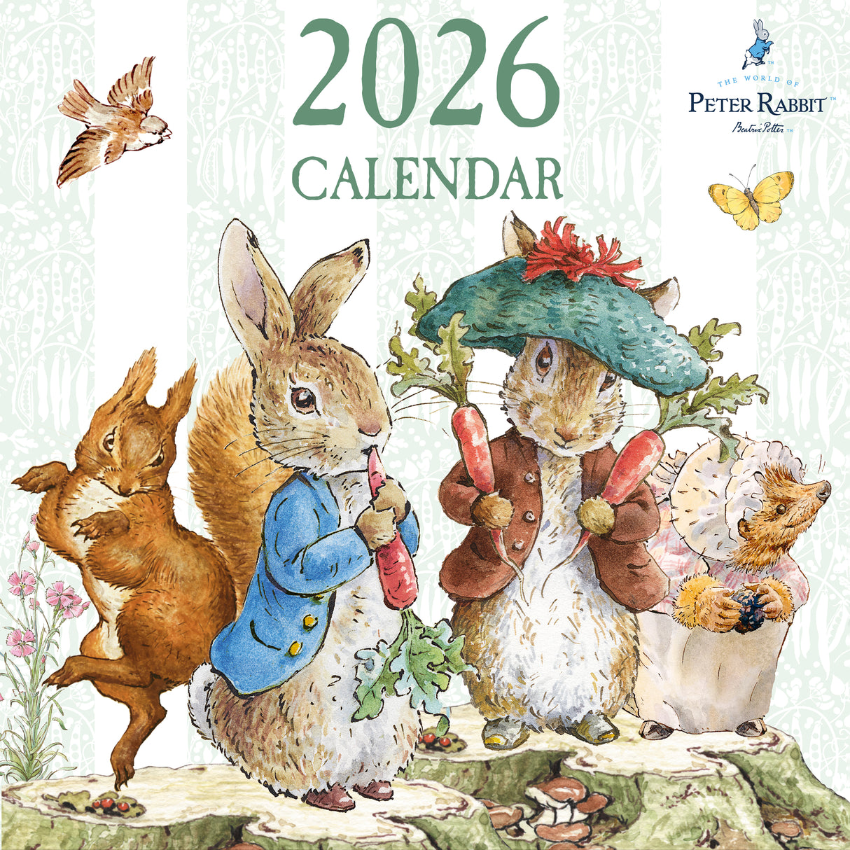 Peter Rabbit 2026 Square Wall Calendar