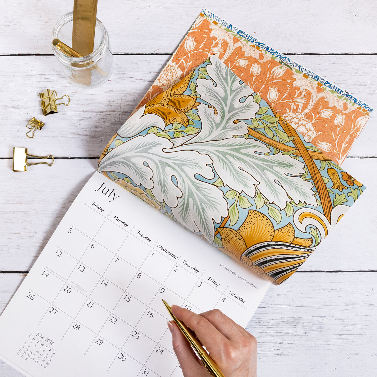 William Morris 2026 Wall Calendar
