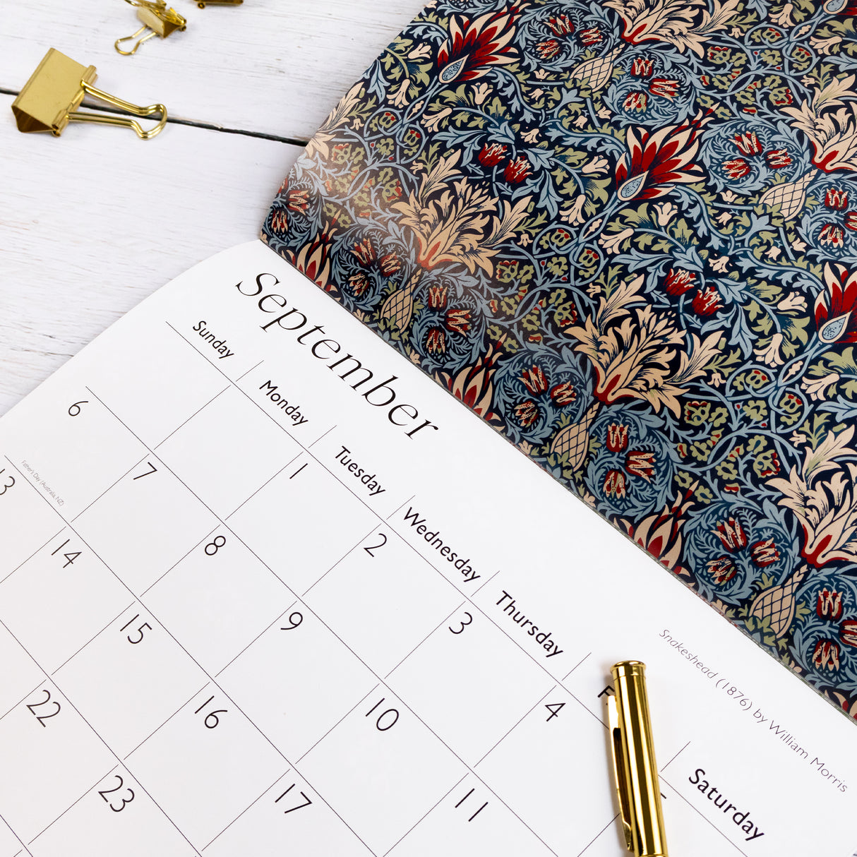 William Morris 2026 Wall Calendar