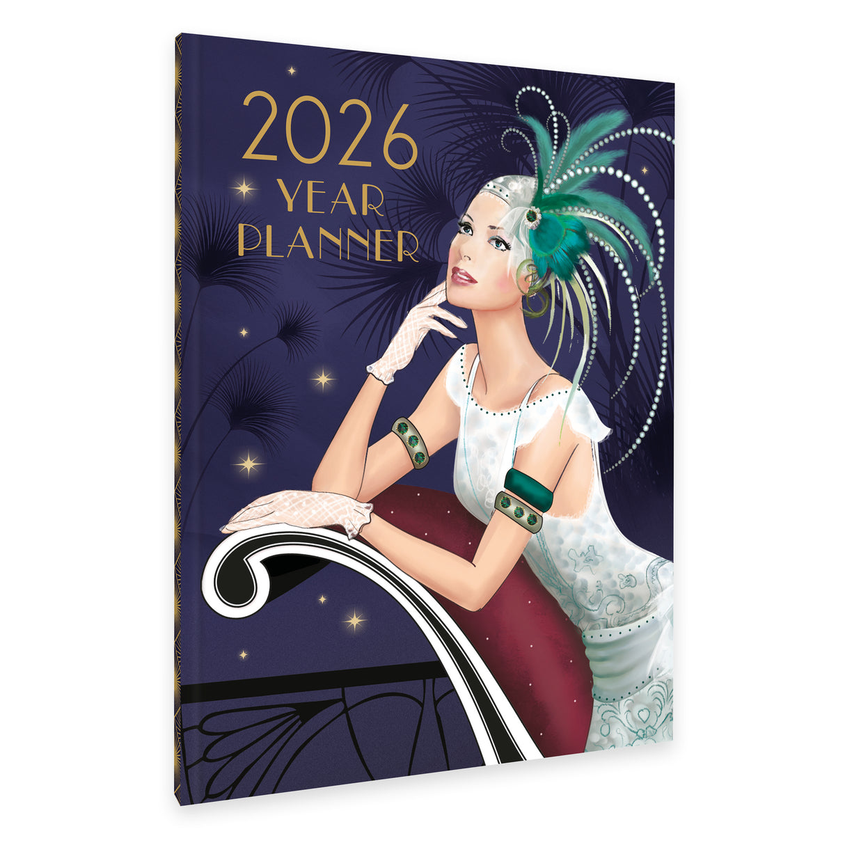 Claire Coxon 2026 Art Deco Year Planner – Hardback Month View Diary