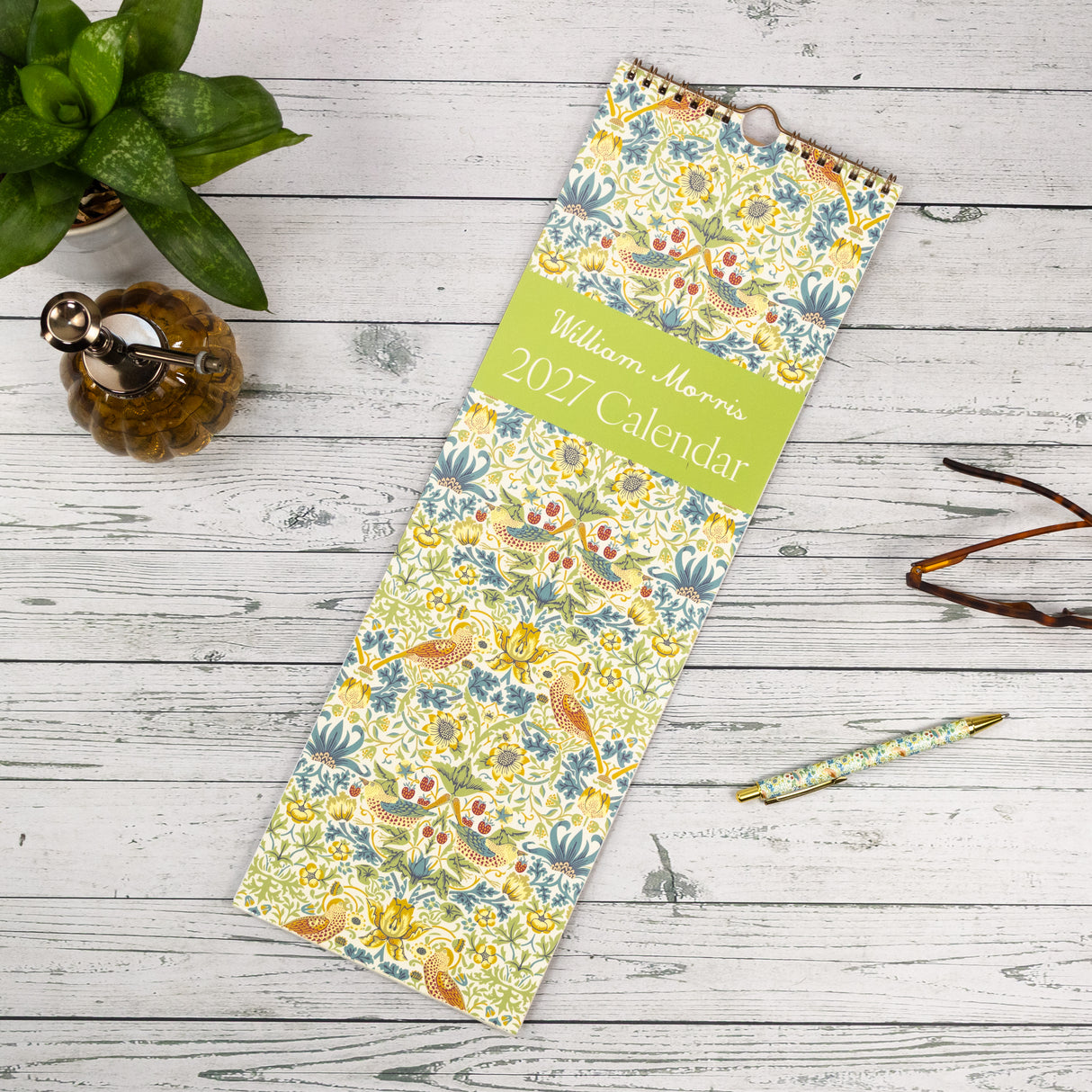 William Morris Slim Wall Calendar 2027
