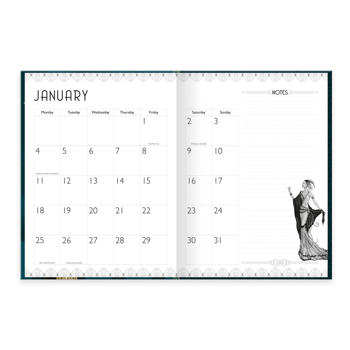 Claire Coxon Art Deco Year Planner 2027