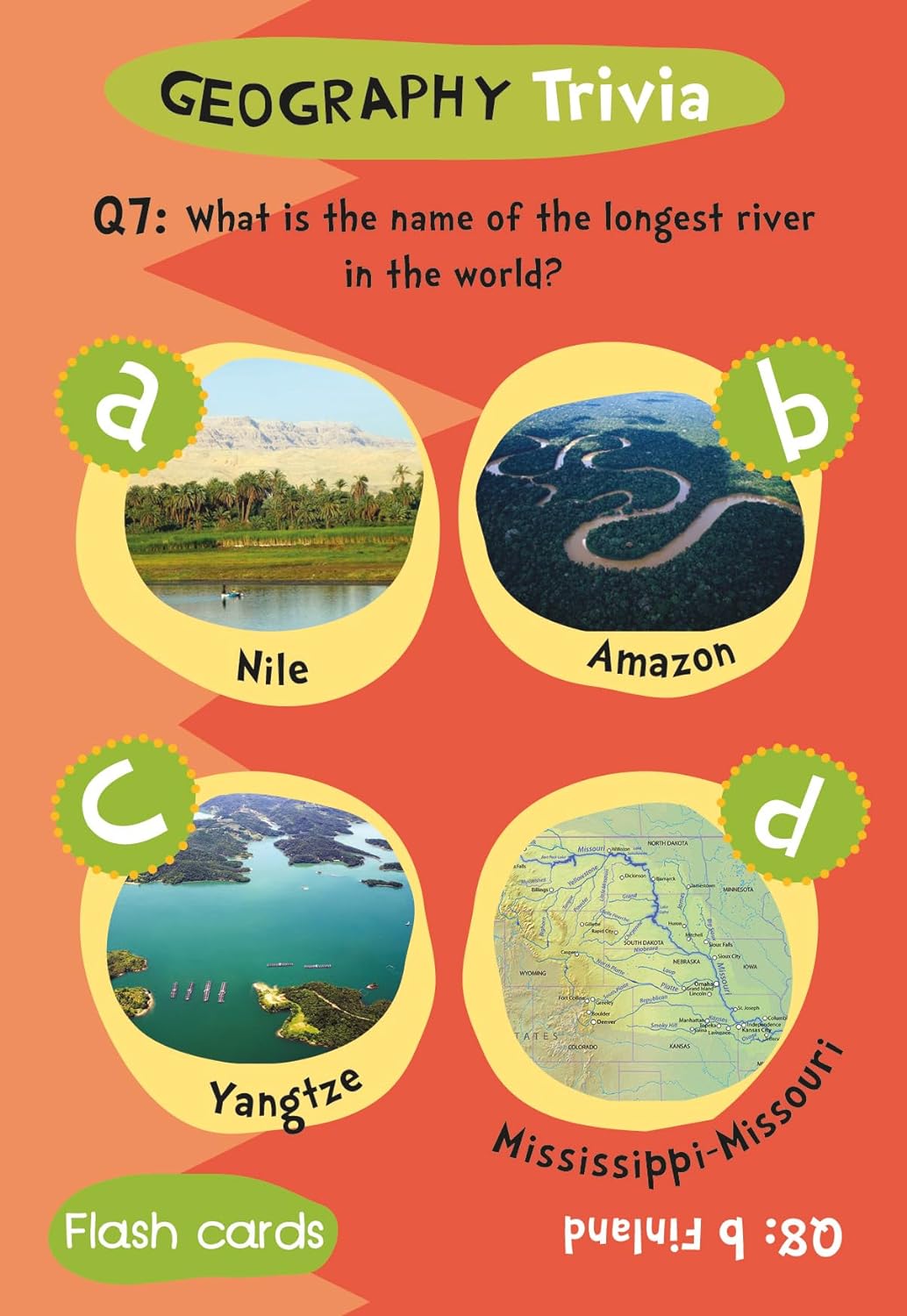 Children's Geography Trivia Flash Cards