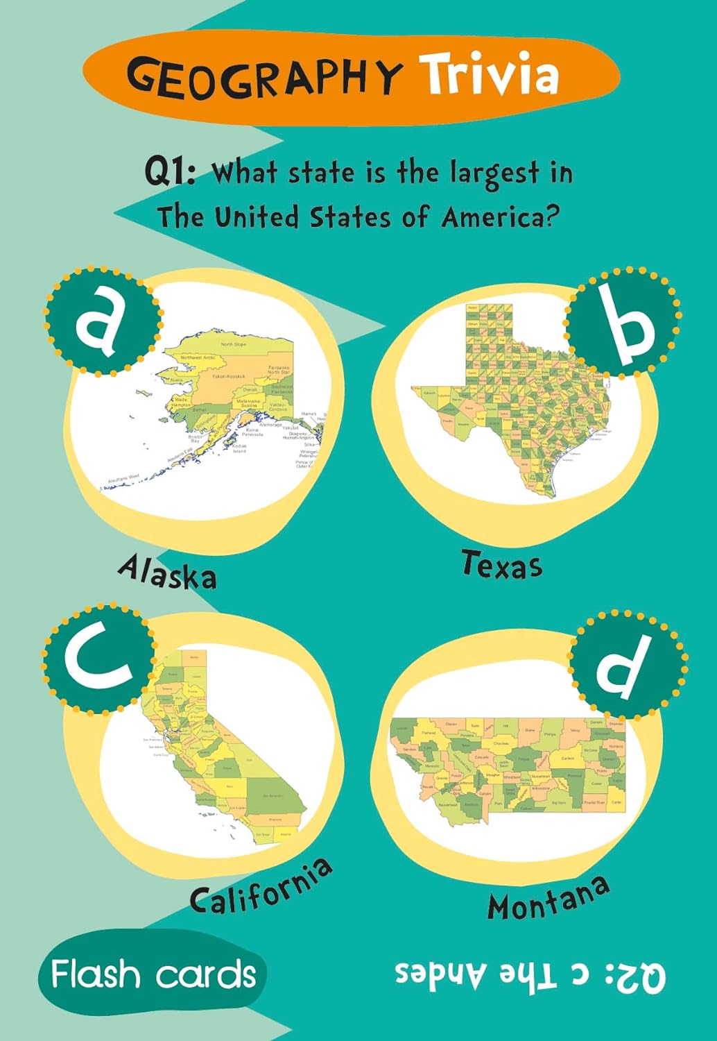 Children's Geography Trivia Flash Cards