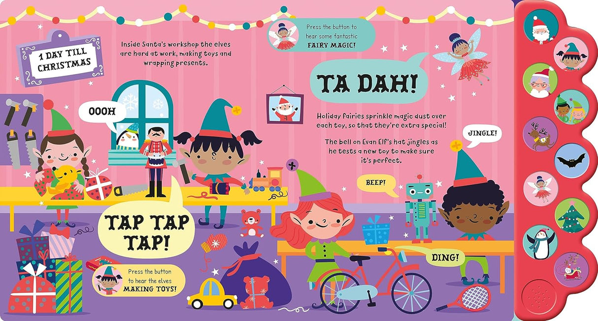 It's Noisy At The North Pole - Children's 10 Button Sound Book