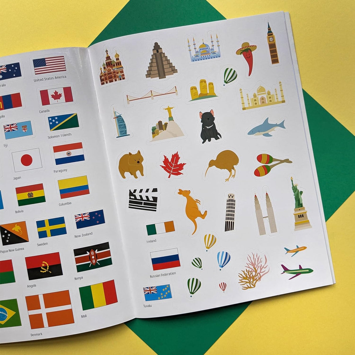 Discover The World Atlas Sticker Book - Find, Stick and Learn