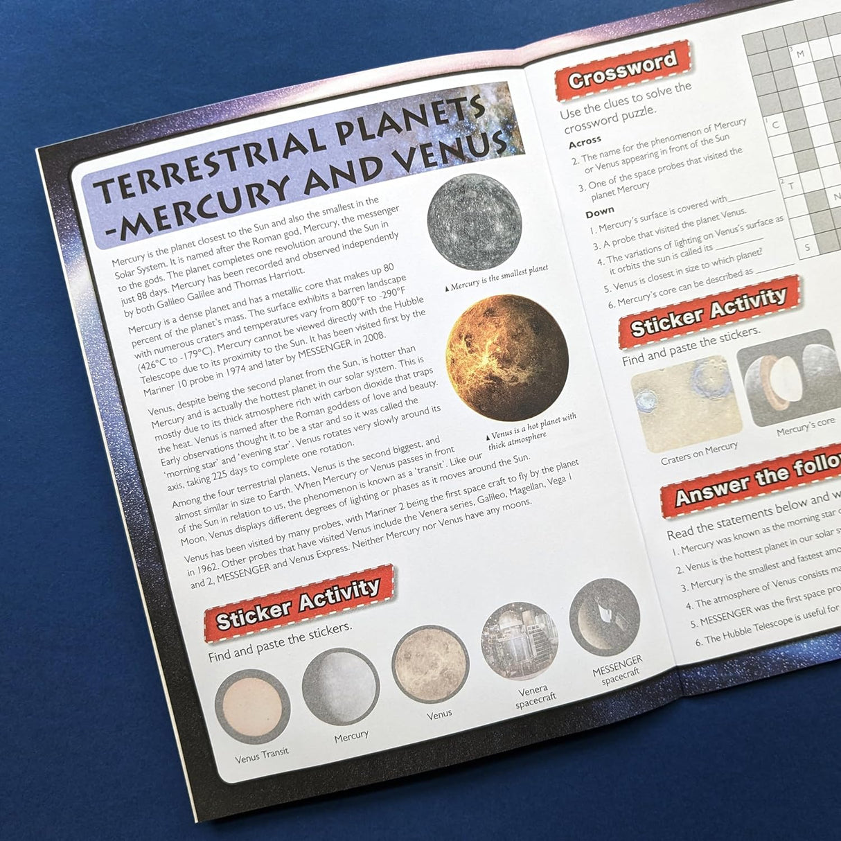 Discover Planets Sticker Book - Find, Stick and Learn