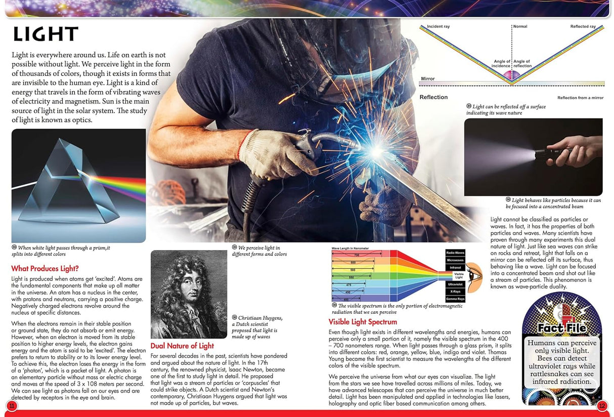 Discover Light, Sound & Motion - Children's Reference Book - STEM Learning