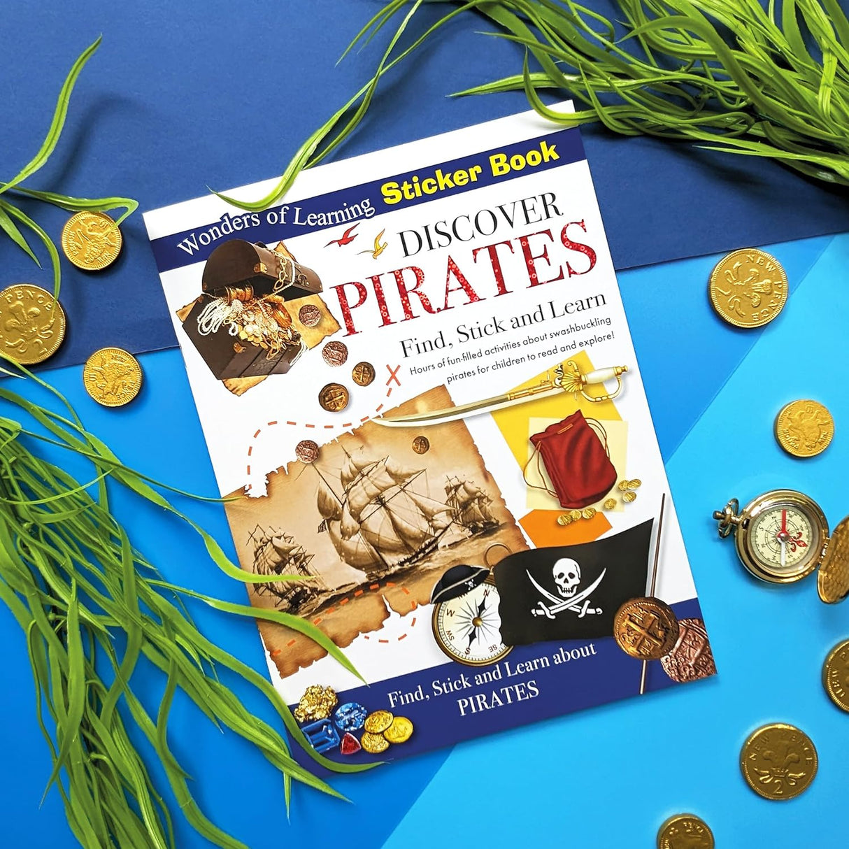Discover Pirates Sticker Book - Find, Stick and Learn
