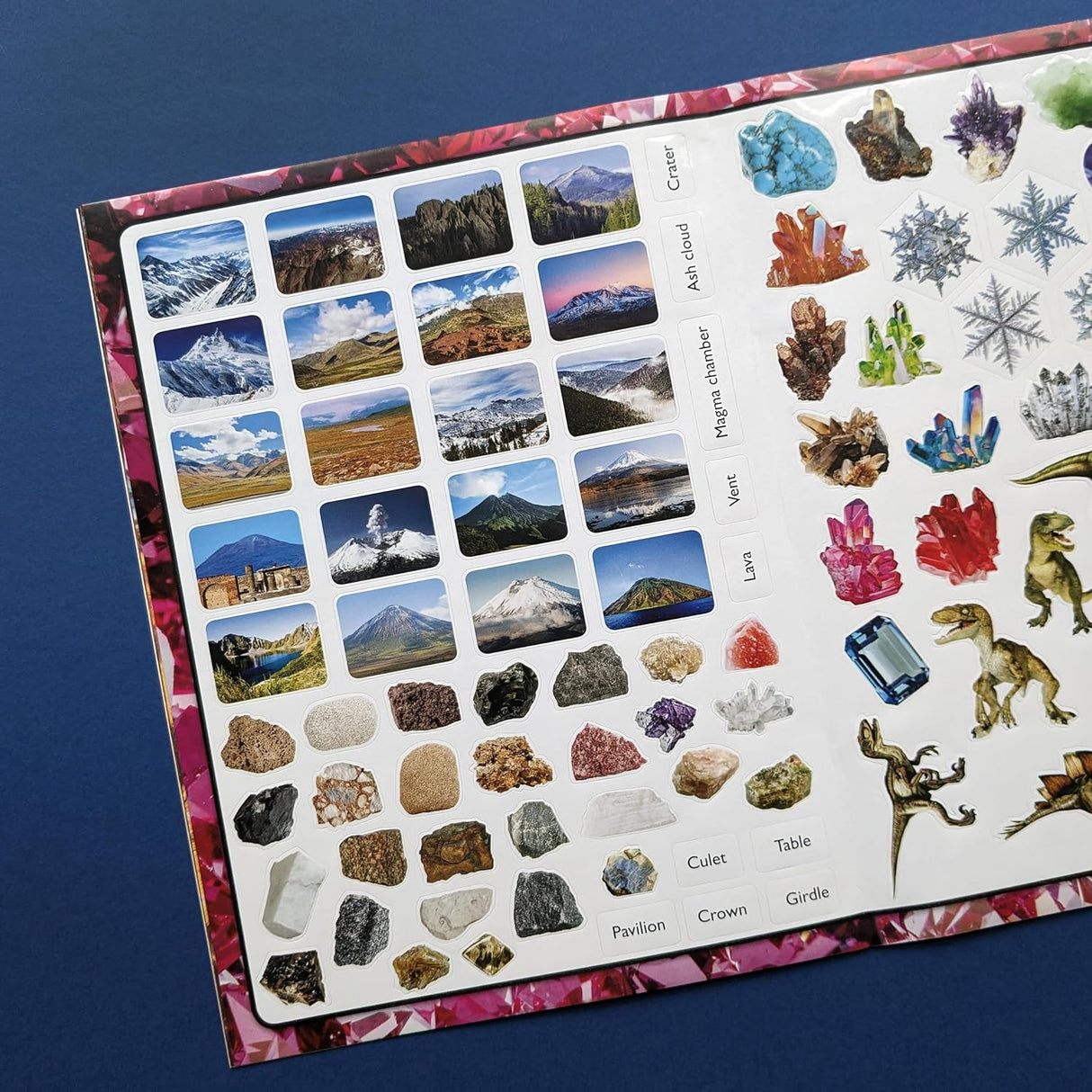 Discover Rocks & Minerals Sticker Book - Find, Stick and Learn