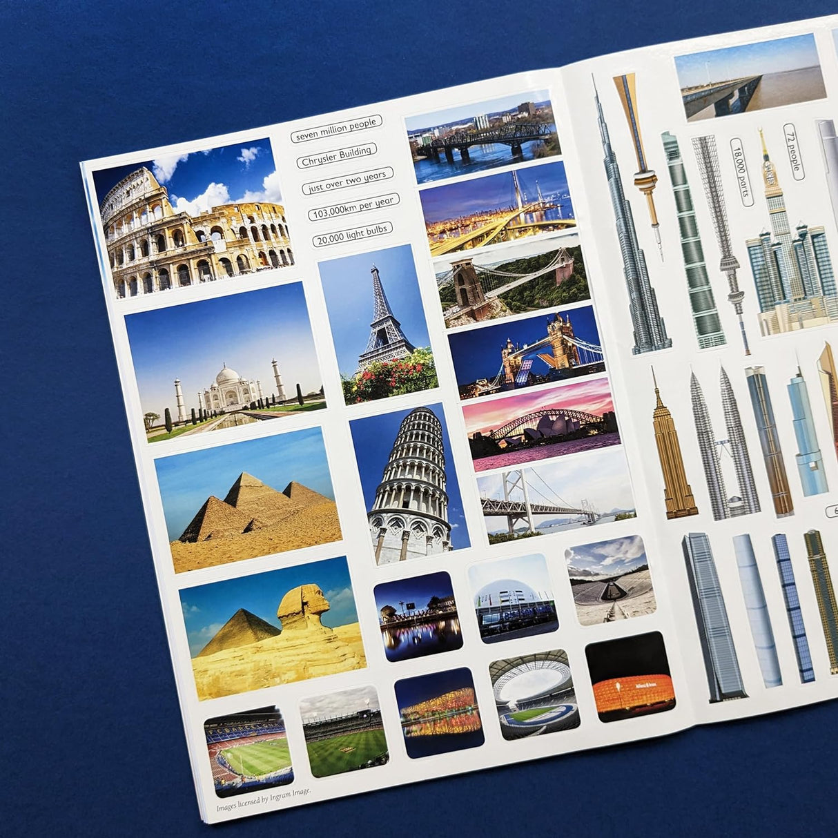 Discover Mega Structures Sticker Book - Find, Stick and Learn