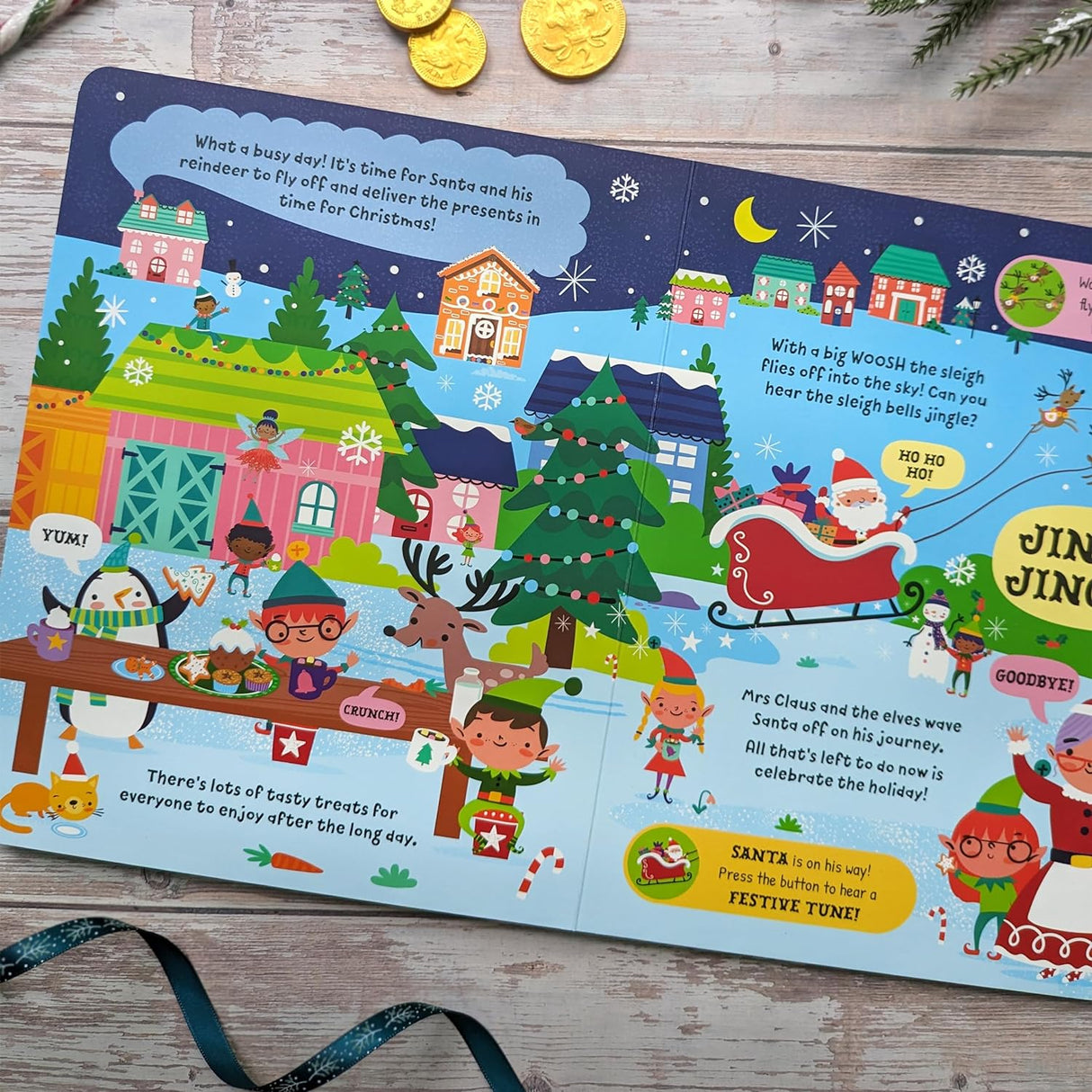 It's Noisy At The North Pole - Children's 10 Button Sound Book