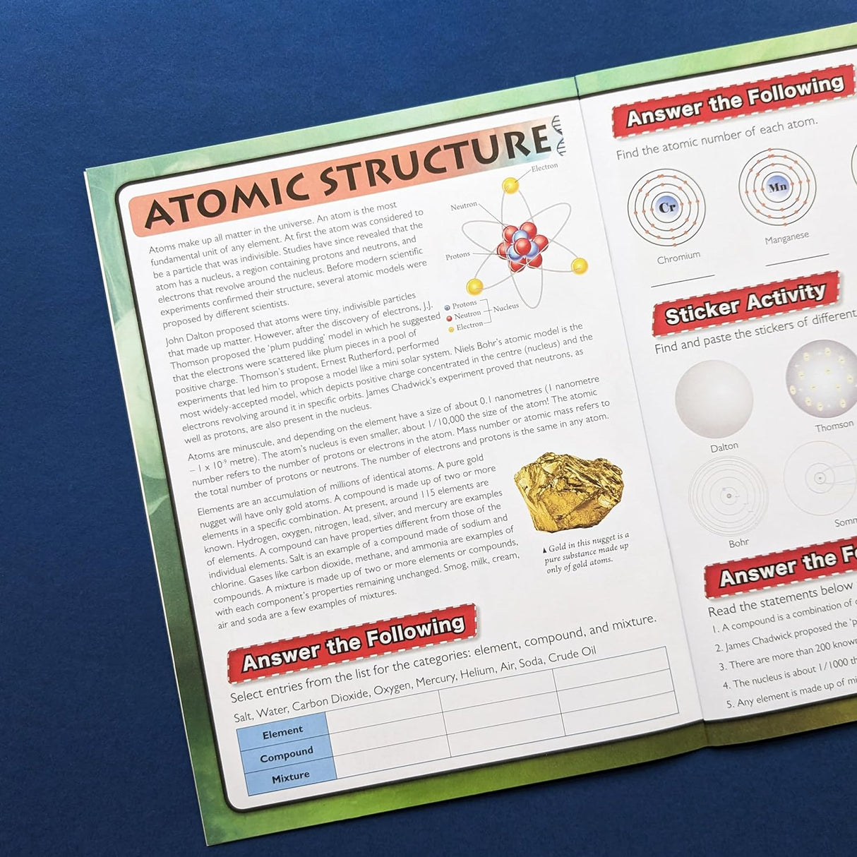 Discover Chemistry Sticker Book - Find, Stick and Learn