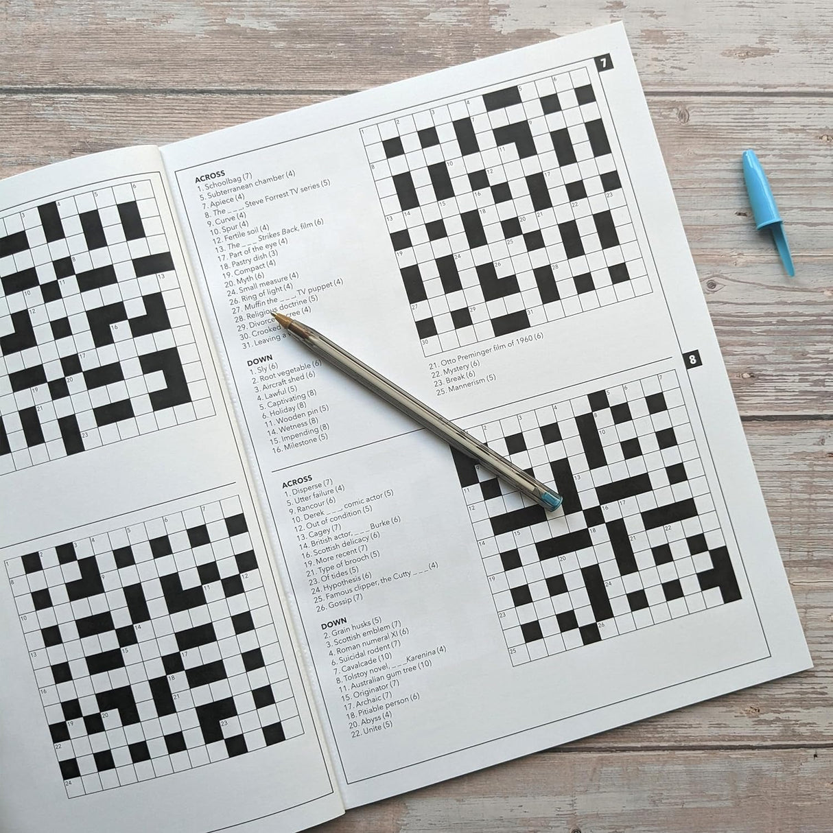 Crosswords - Adult Puzzle Book - 80 Puzzles To Challenge & Entertain