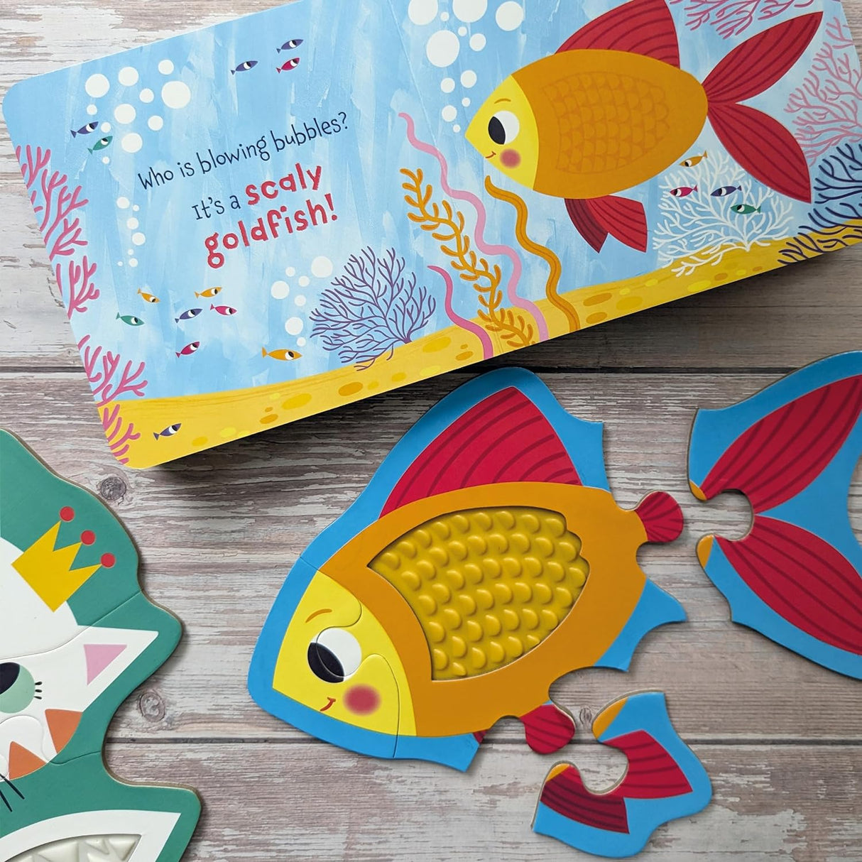 Touch and Feel Puzzle and Board Book Set - Pets - Tactile Fun For Children