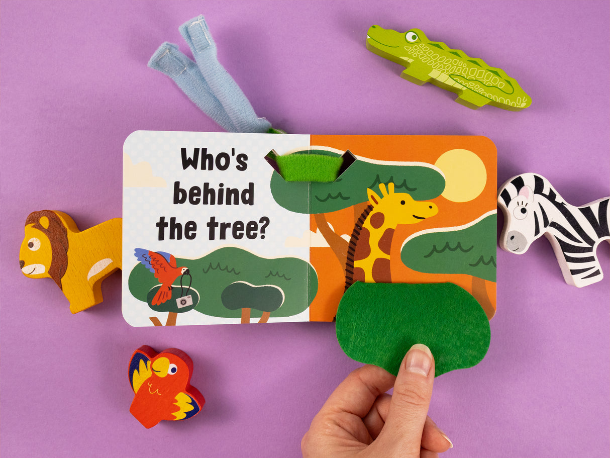 Buggy Book with Felt Flaps – On Safari