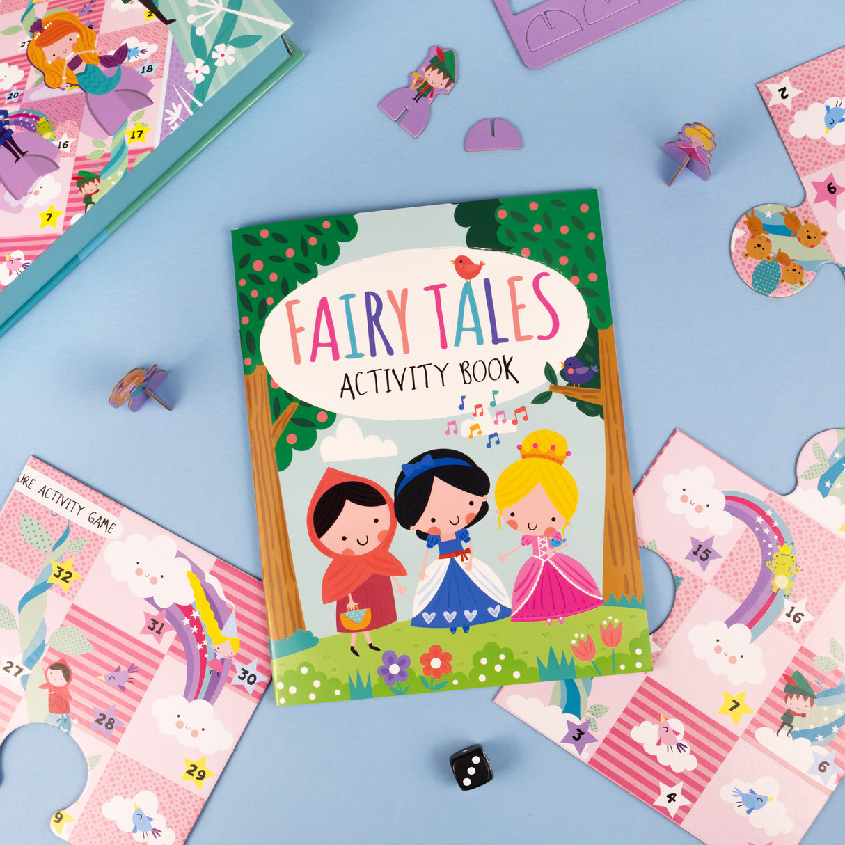 Fairy Tales Board Game Set - Includes 2 Games and Activity Book