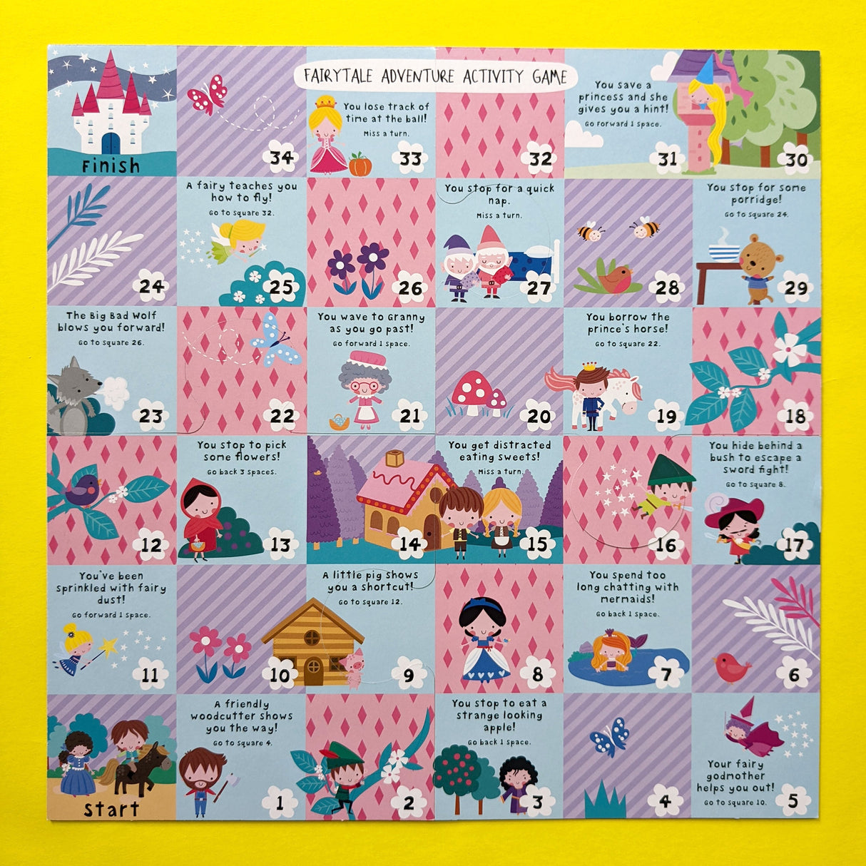 Fairy Tales Board Game Set - Includes 2 Games and Activity Book