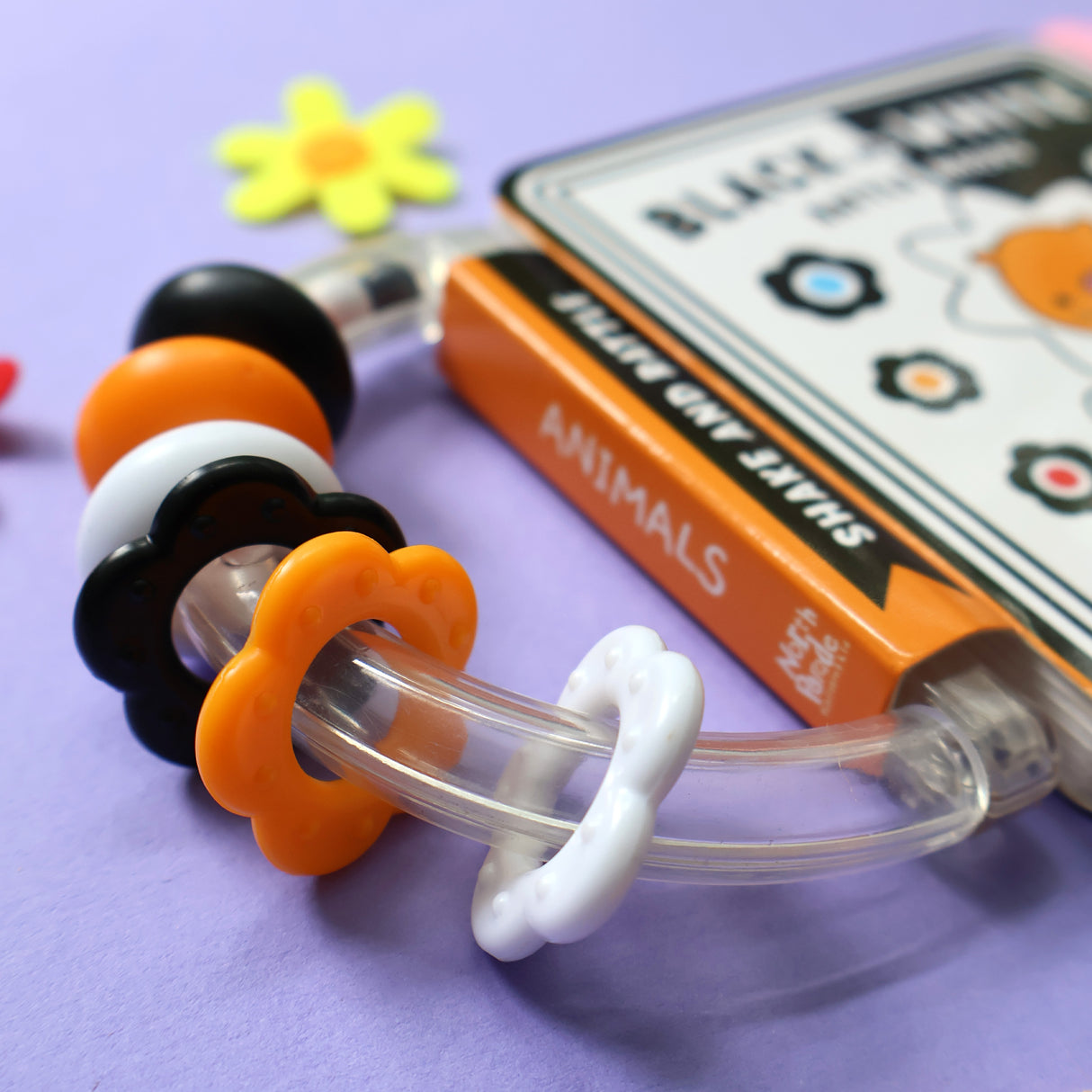 Animals - Children's Black & White Rattle Book