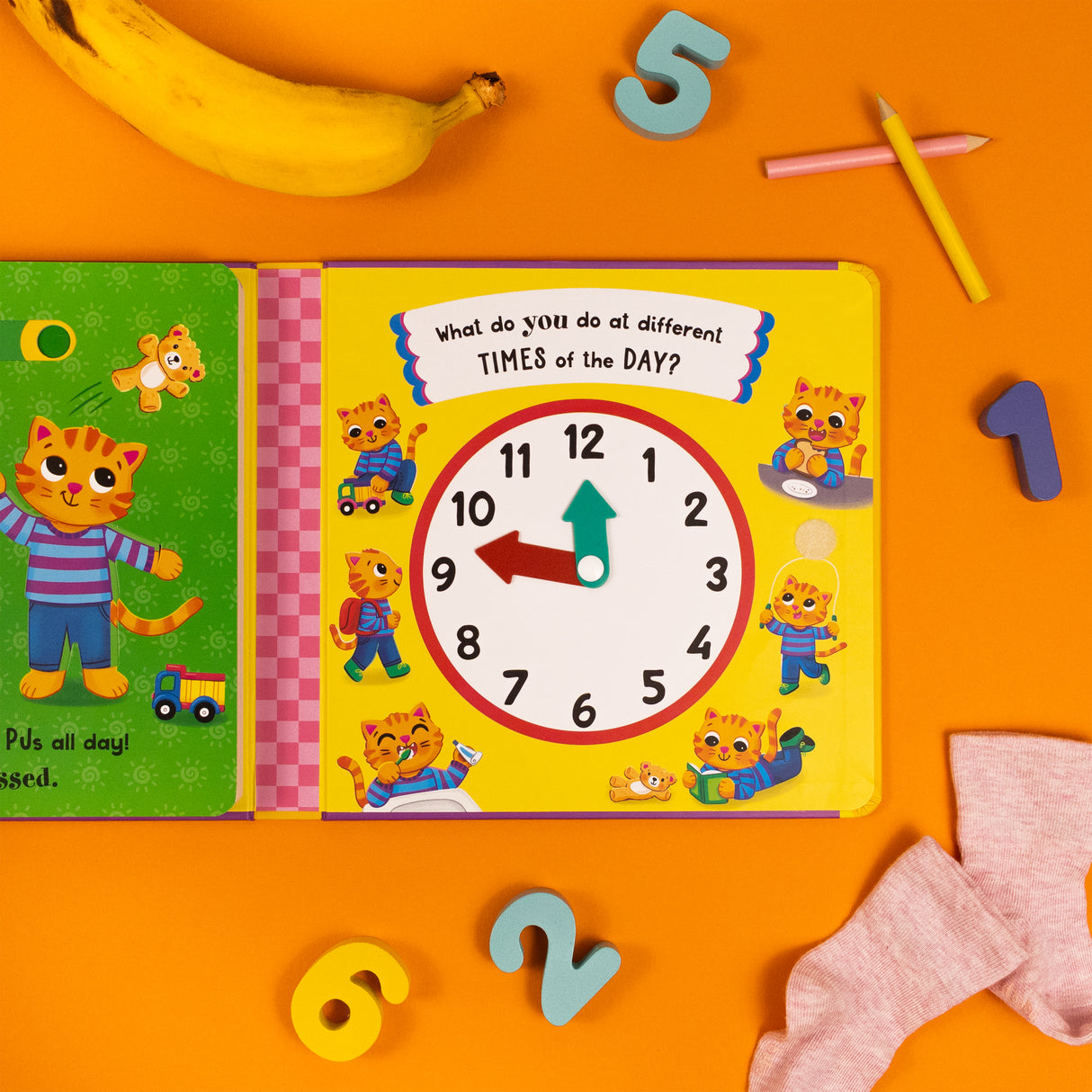 Let’s Tell The Time - With 5 Sliders to Move and Play