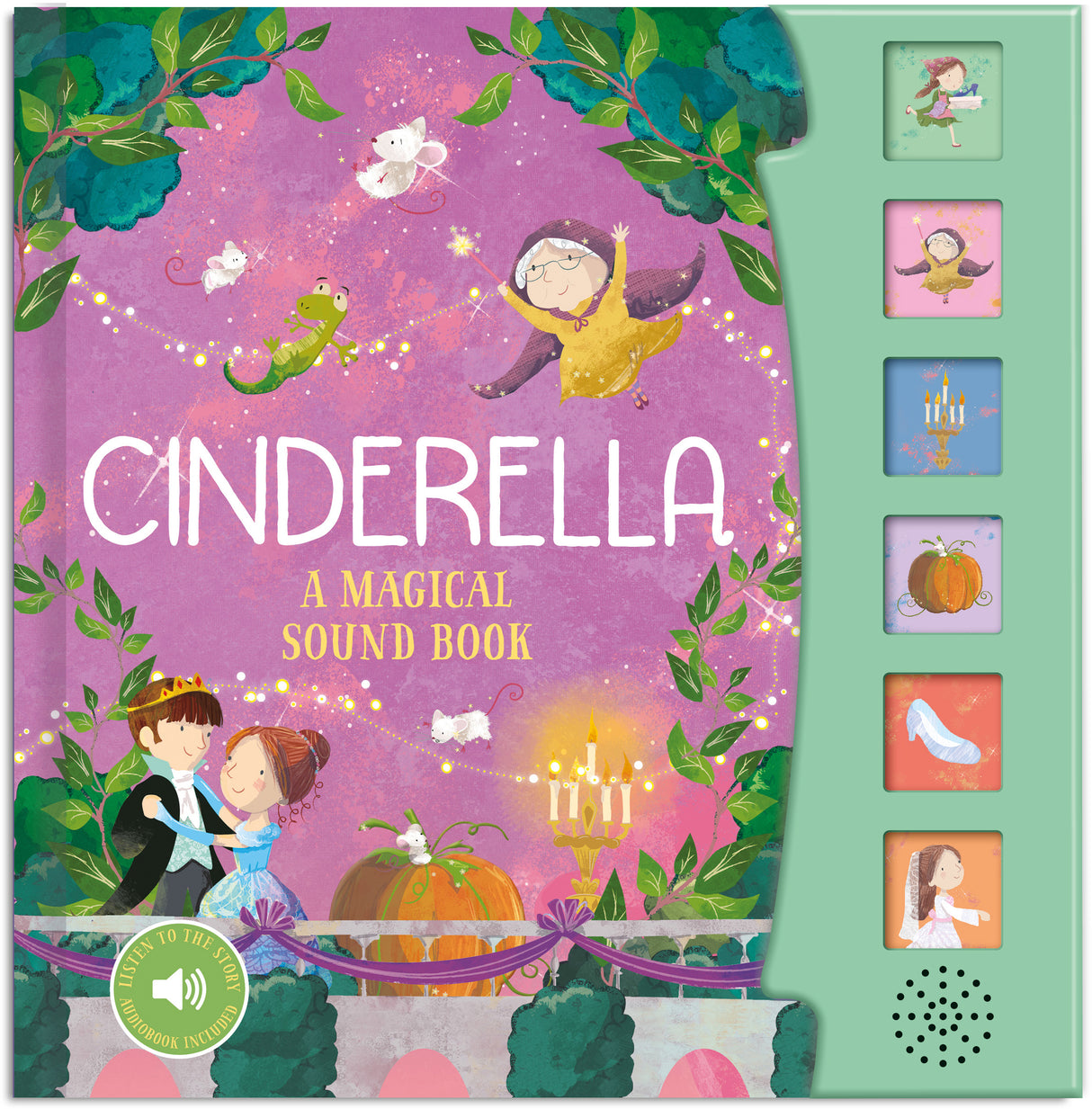 Cinderella Fairy Tale Sound Book - 6 Enchanting Sound Buttons To Press And Play