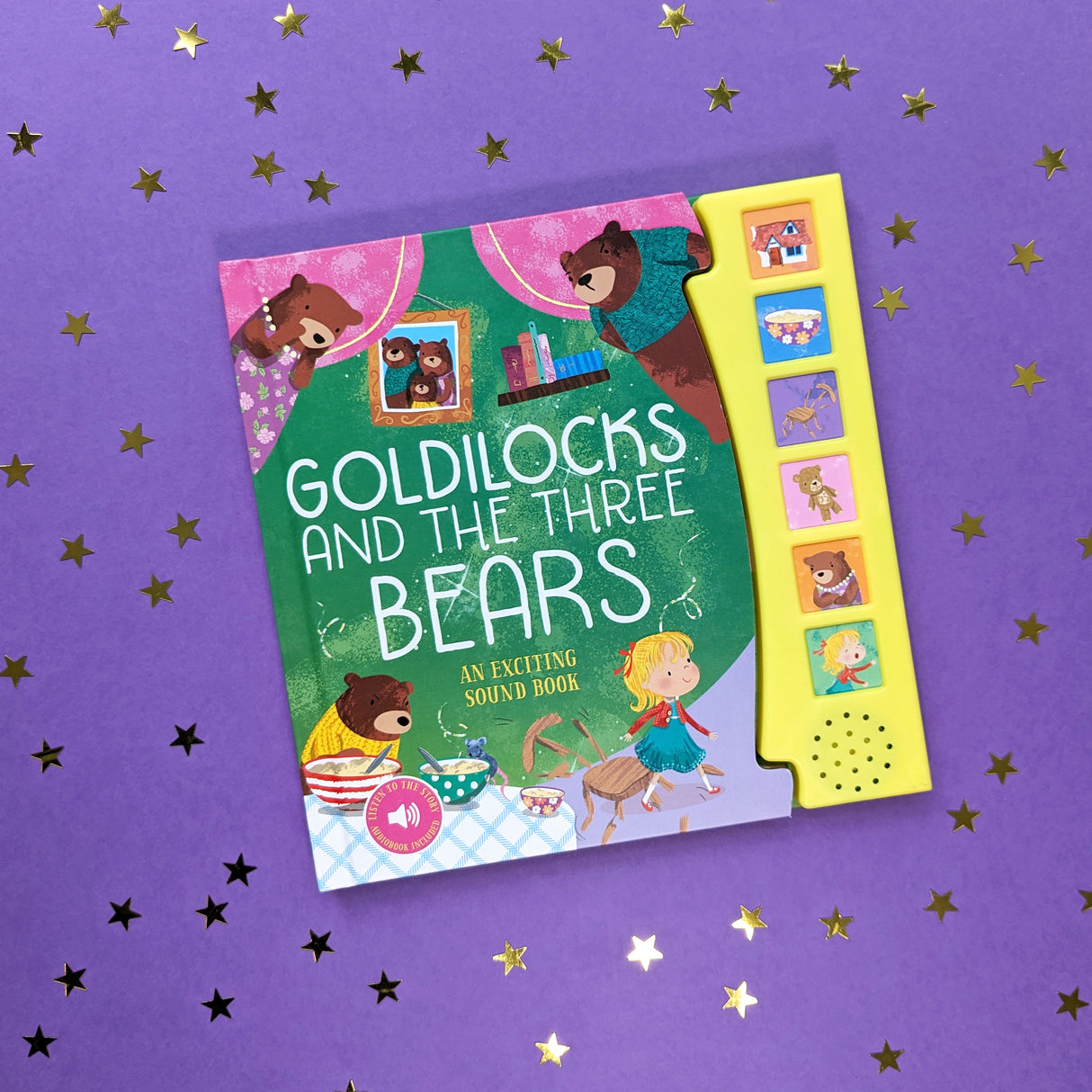 Goldilocks And The Three Bears Fairy Tale Sound Book - 6 Enchanting Sound Buttons To Press And Play