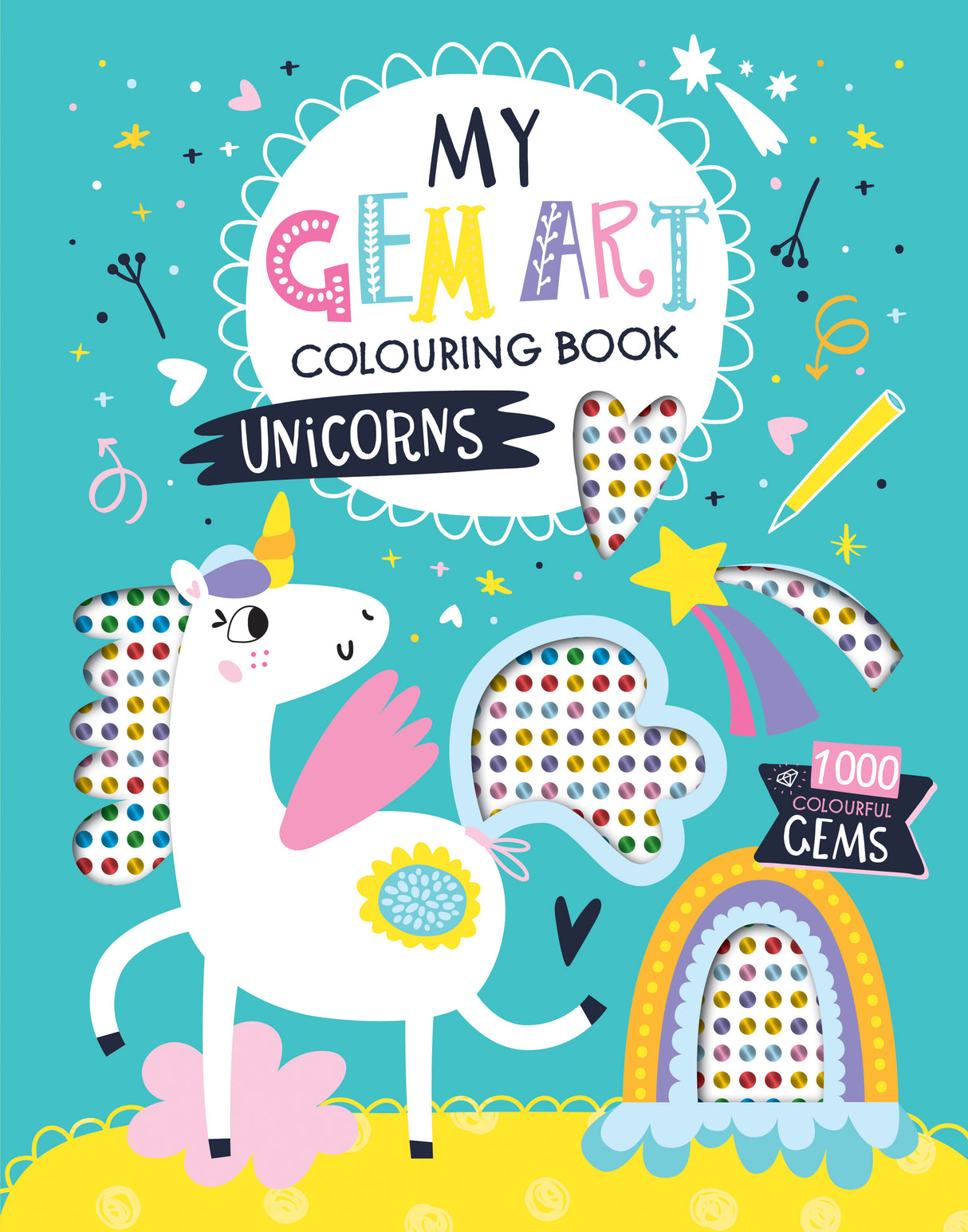 My Gem Art Colouring Book: Unicorns - 1000 Sparkling Gems for Kids
