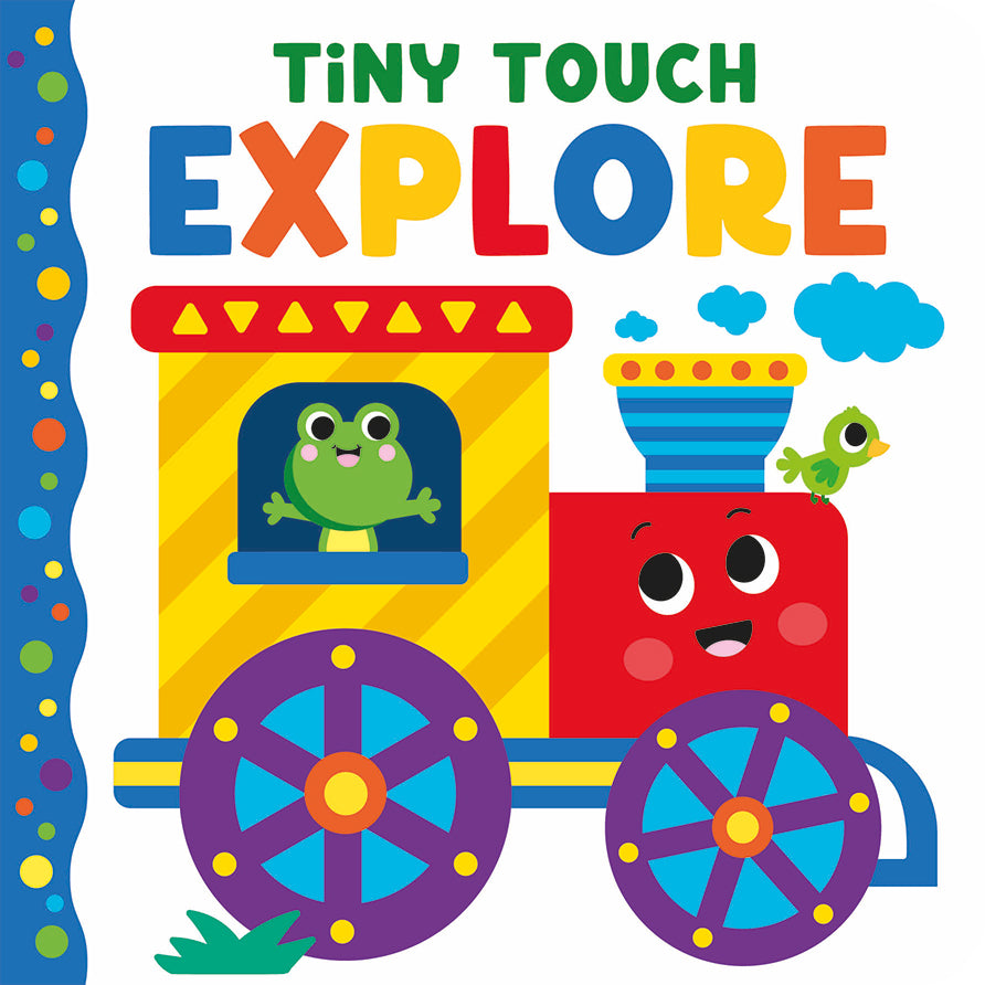 Tiny Touch Explore: Bright and Textured Baby Board Book for Ages 0-2 – Interactive Touch-and-Feel Book with Colourful Characters