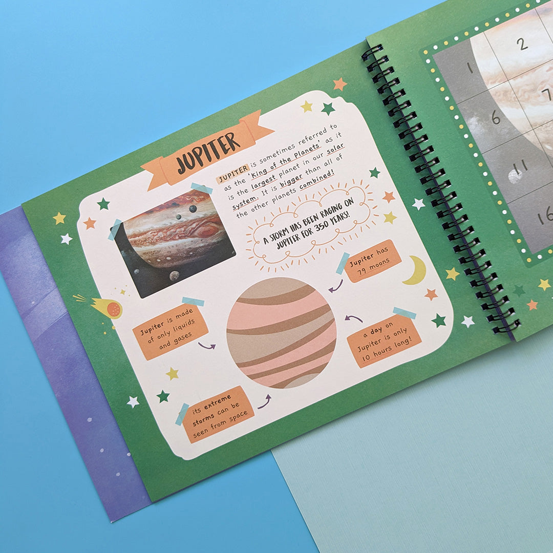 Our Solar System - Children’s Sticker By Number Activity Book