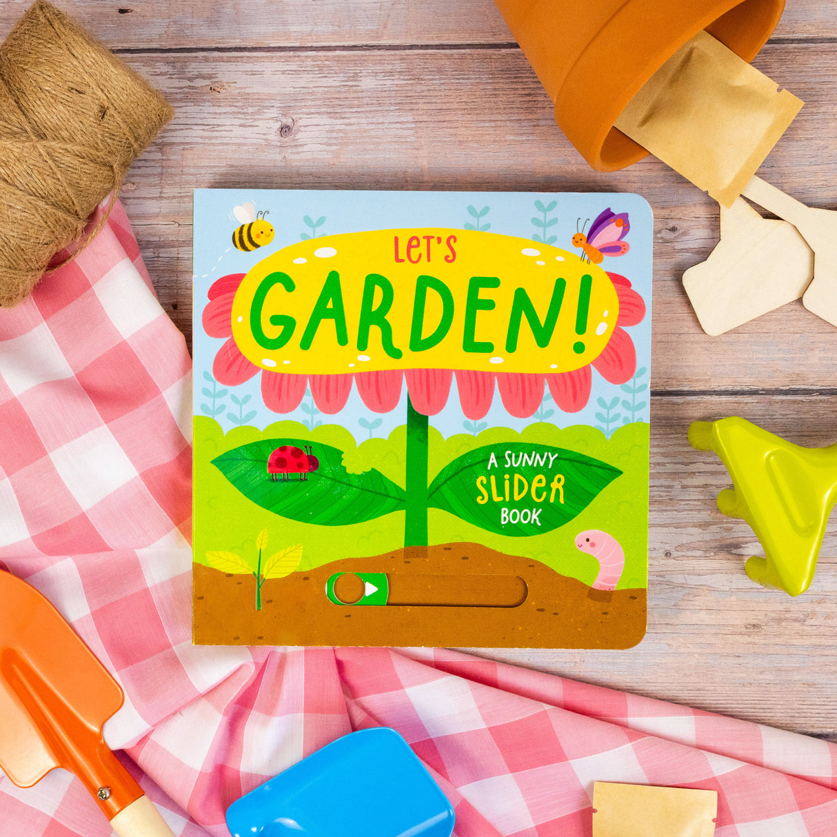 Let’s Garden - A Sunny Slider Book - Interactive Children’s Board Book