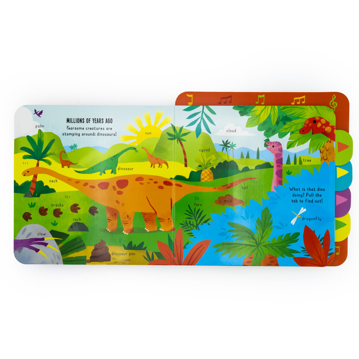 All About Dinos! – Pull-Tab Sound Book for Kids