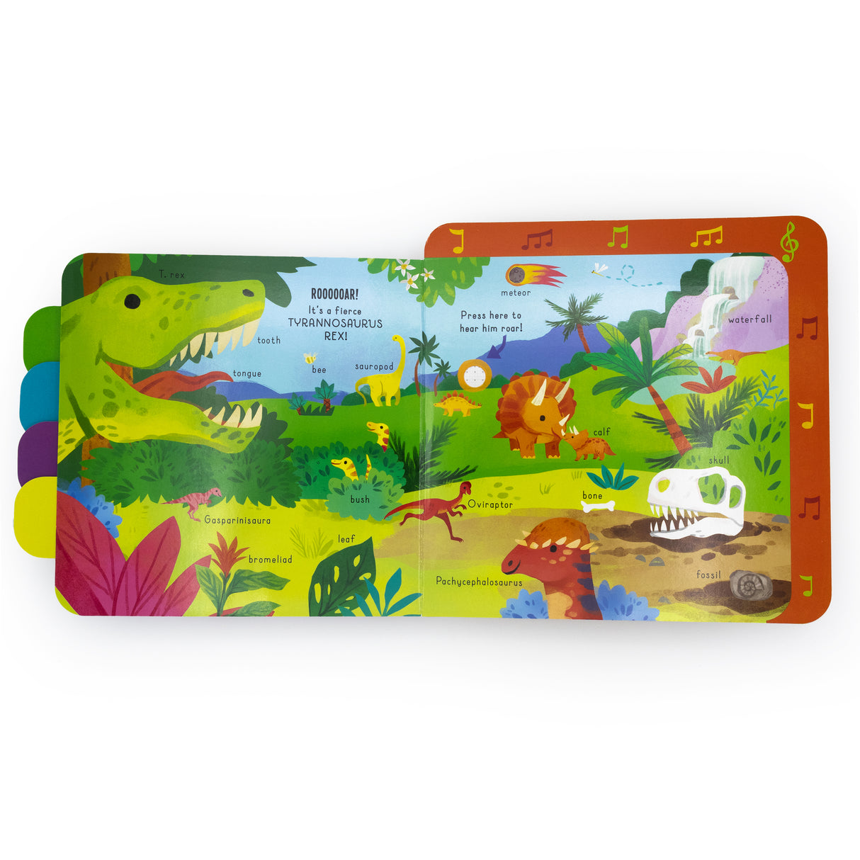 All About Dinos! – Pull-Tab Sound Book for Kids