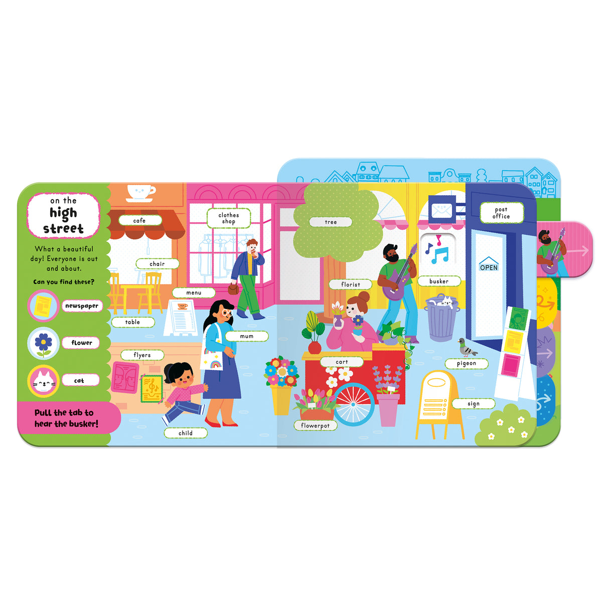Around Town! – Pull-Tab Sound Book for Kids