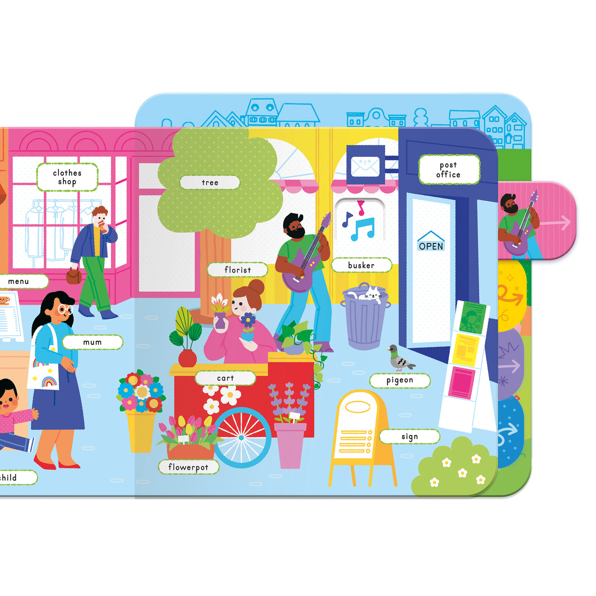 Around Town! – Pull-Tab Sound Book for Kids