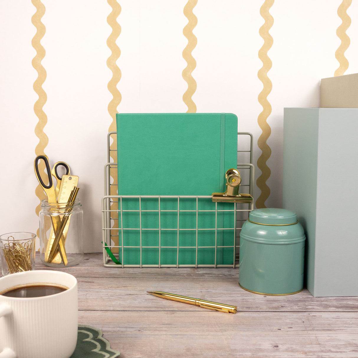 RK Green B5 Journal Notebook – Classic Hardback Design