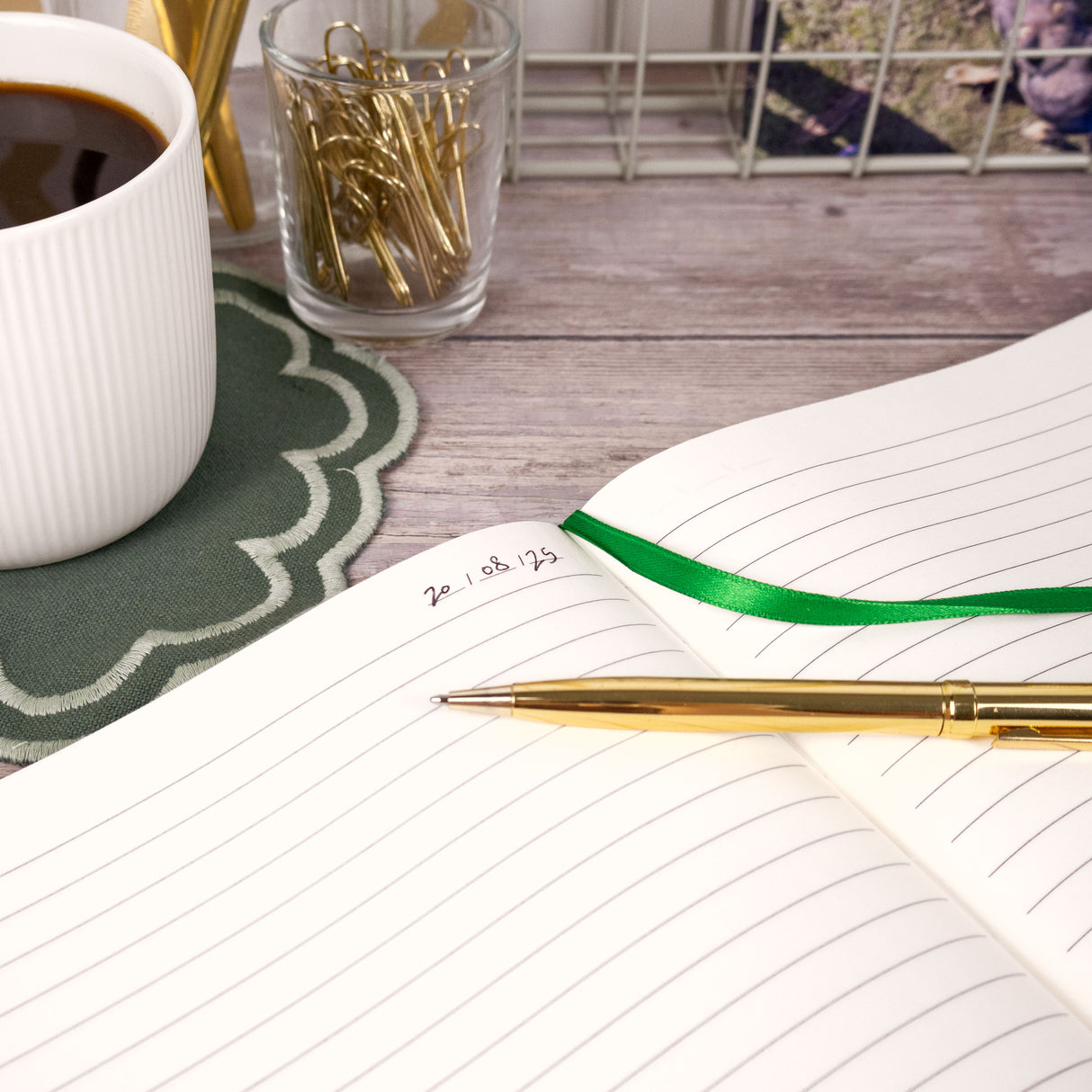 RK Green B5 Journal Notebook – Classic Hardback Design