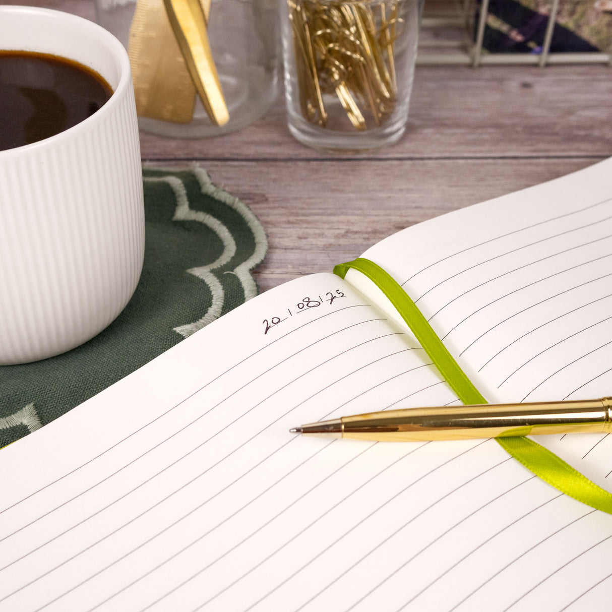 RK Lime Green B5 Journal Notebook – Classic Hardback Design