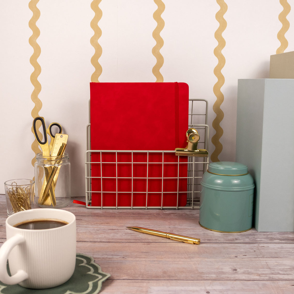 RK Red B5 Journal Notebook – Classic Hardback Design